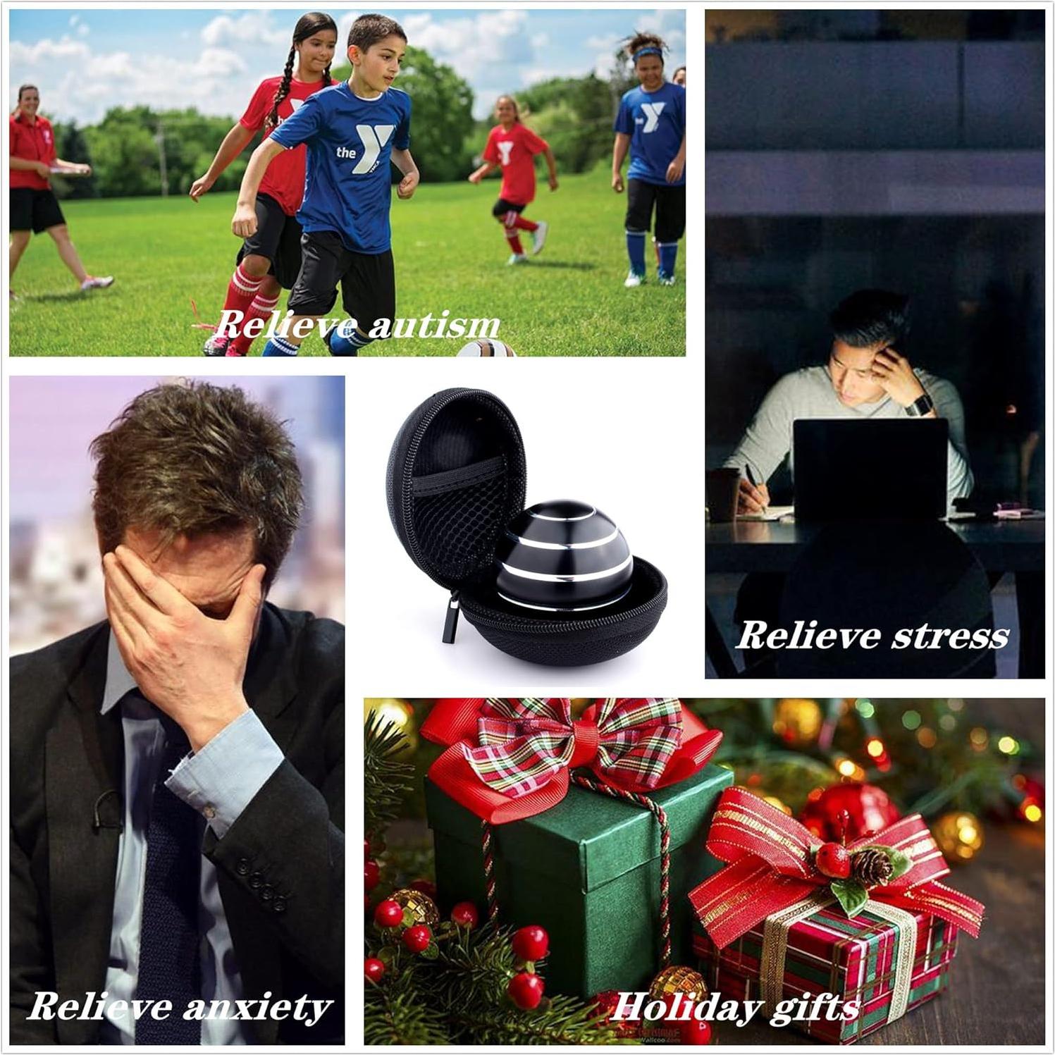 Juguete de Escritorio Cinético MADNIU Bola Giratoria 10 cm