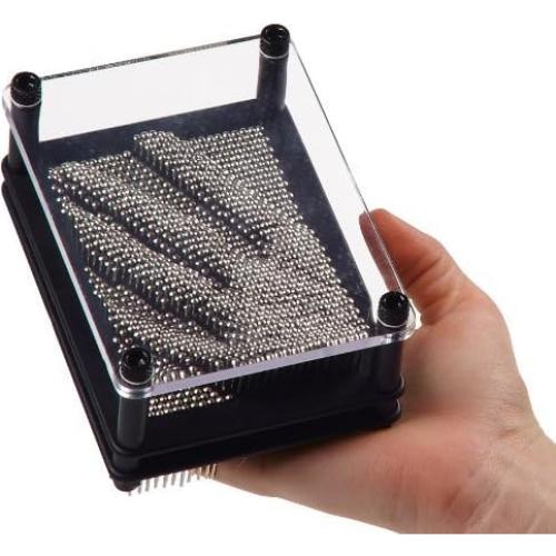 Toysmith Pin Art Fidget 3D Negro 12.7 cm - Arte en Plástico