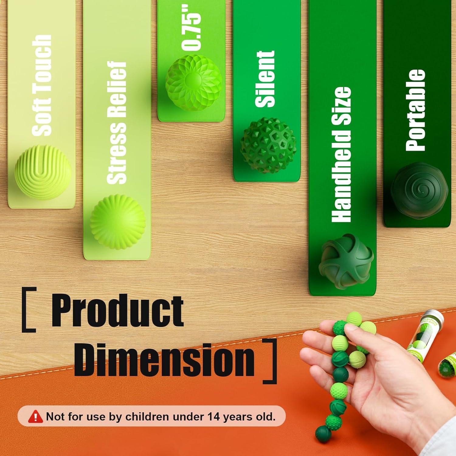 Bolas Magnéticas de Silicona RIVGOT - Alivio de Estrés 6 Pzas