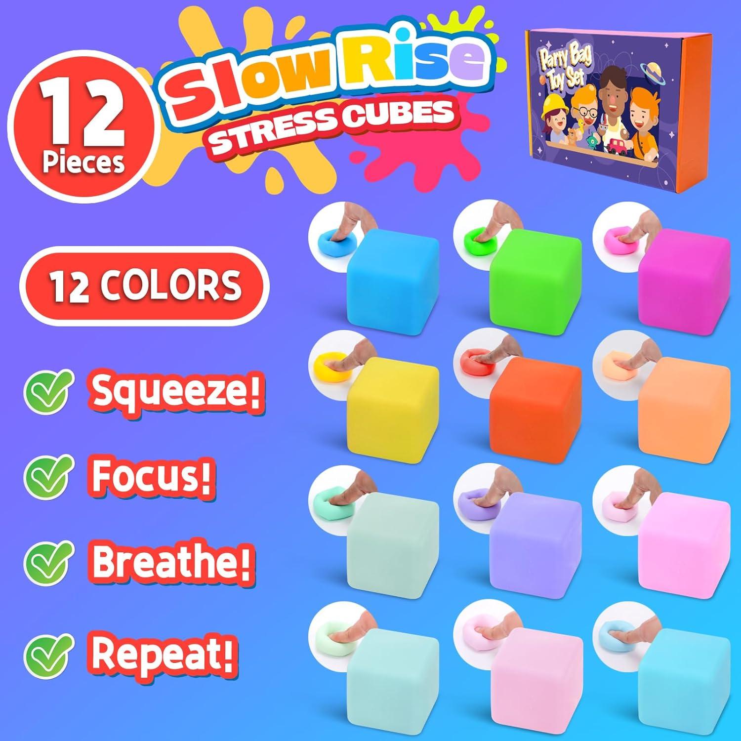 72PCS Cubos de Estrés Cambiantes de Color YAKHAN - Portátiles