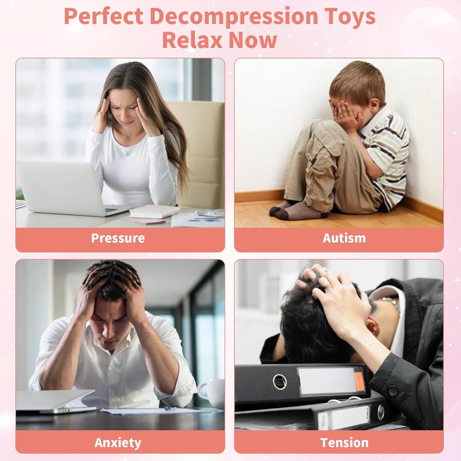 Pelotas Antiestrés Lymocsu - Juguetes de Apretar 5 Paquetes