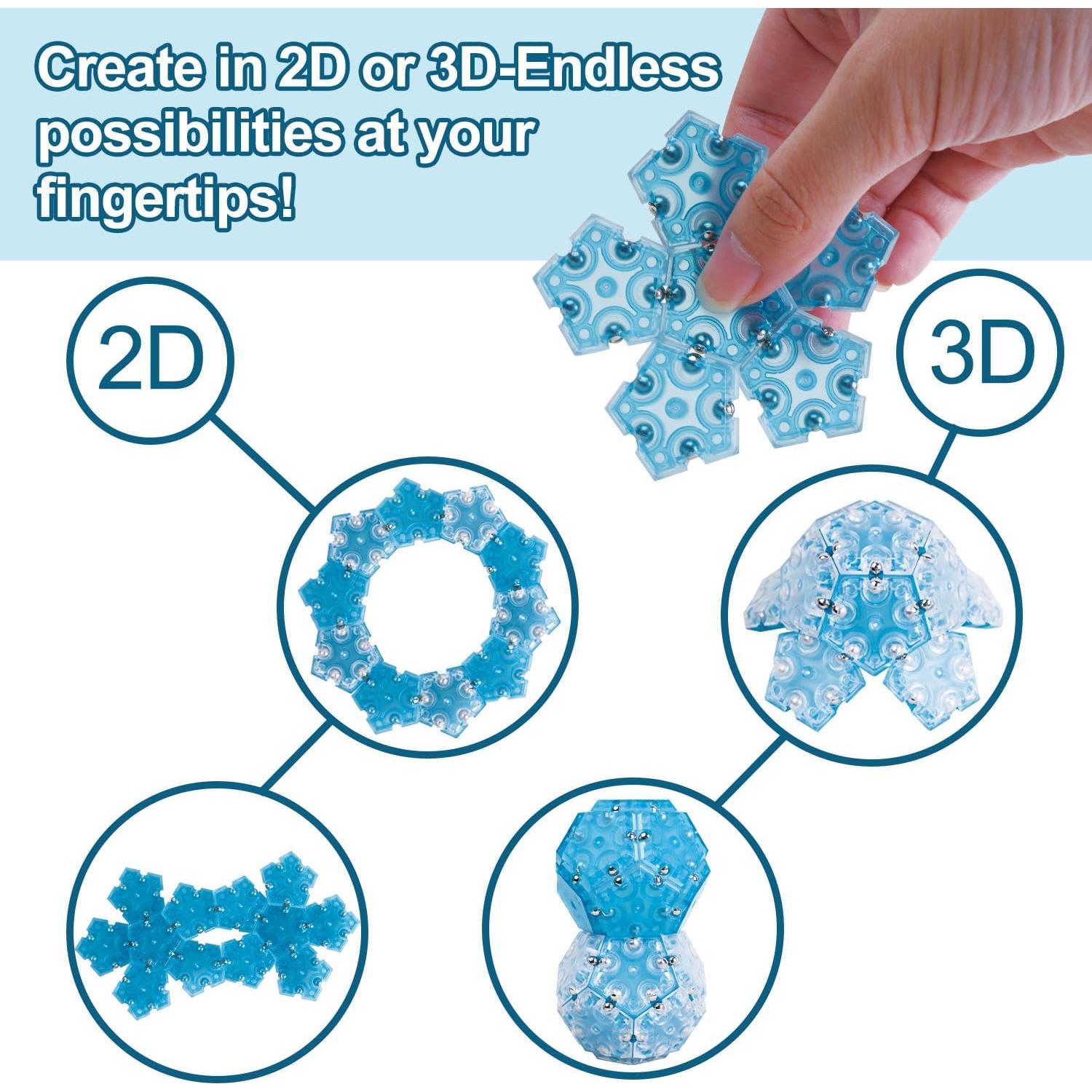 Juguete Antiestrés Magnético TITROT - Set 12 Piezas Azul Cielo