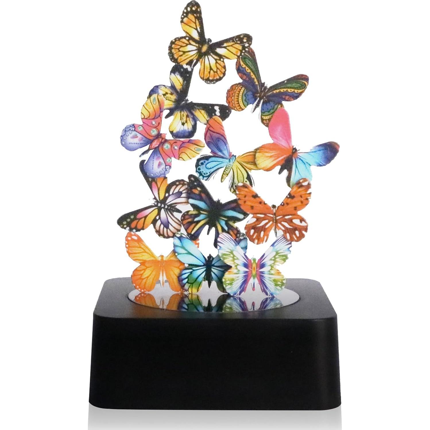 Escultura de escritorio mariposas magnéticas Xfsol - 12 piezas