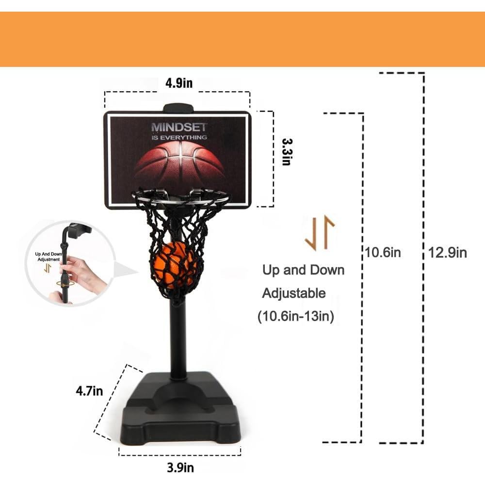 Mini Aro de Baloncesto de Escritorio GYSH - Soporte Ajustable