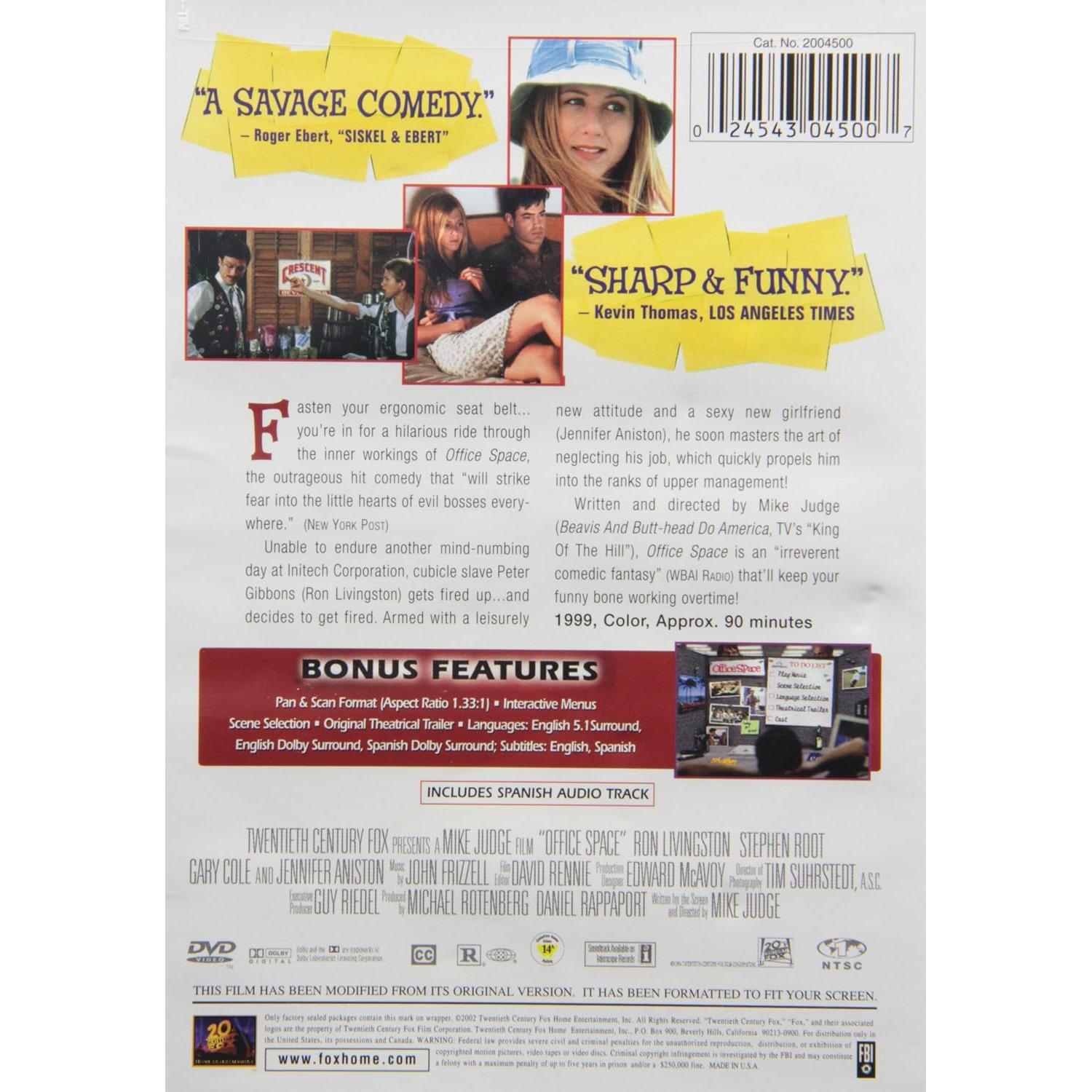 Película Espacio de Oficina DVD 2014 - Mike Judge