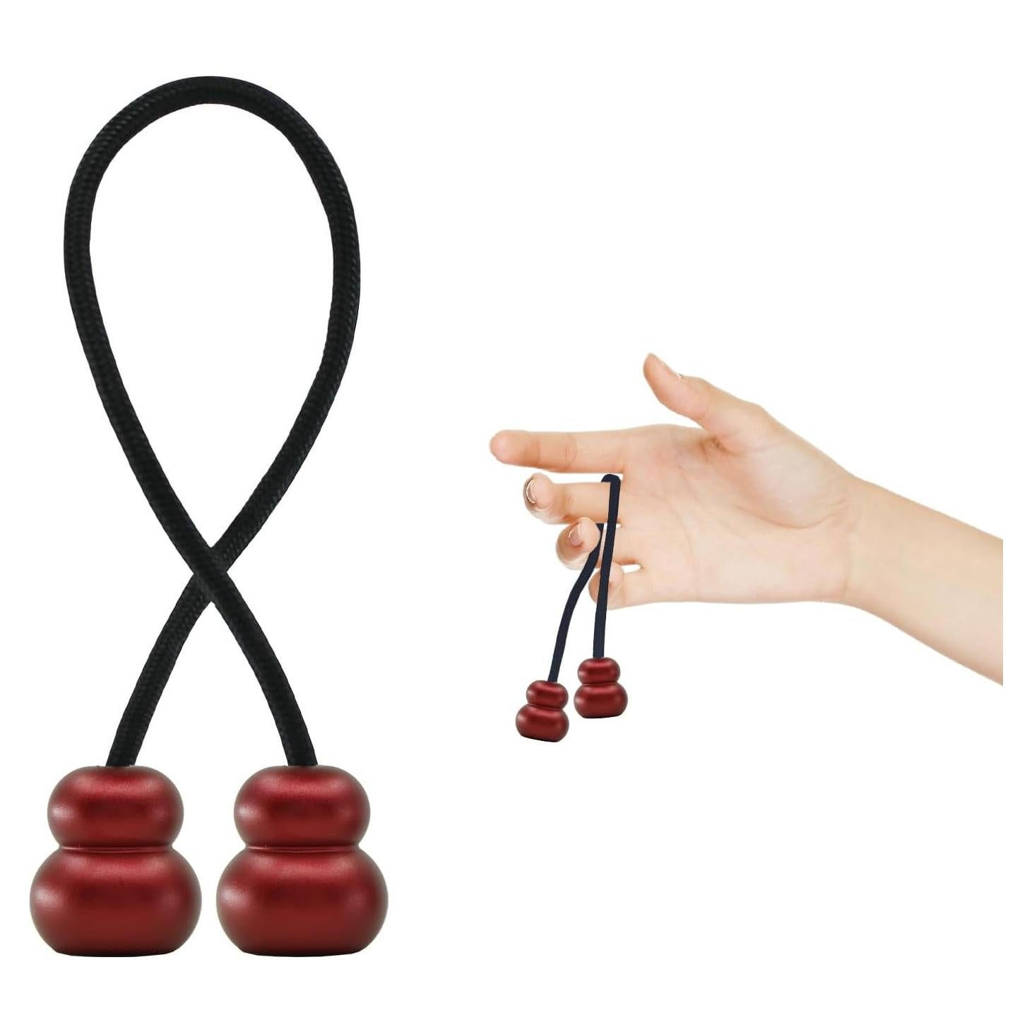 Perlas Fidget BUBEHYMY Alivio Estrés Metal Rojo 9g