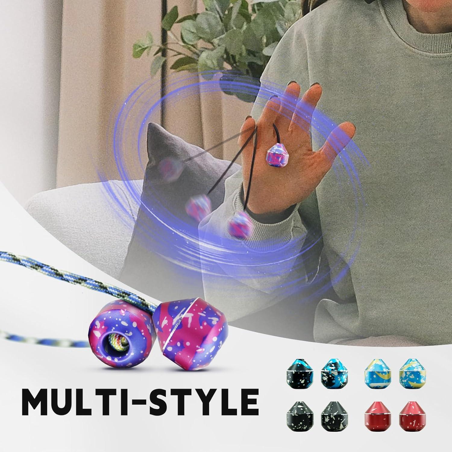 Perlas Fidget BUBEHYMY Alivio Estrés Metal Rojo 9g