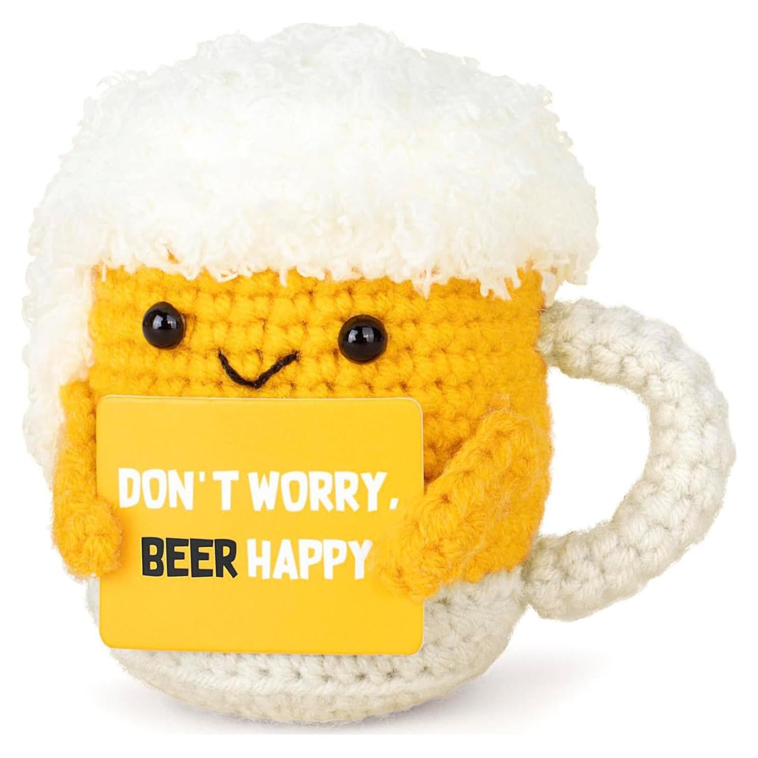 Cerveza de Crochet Hecha a Mano Cuvstvo - Regalo Positivo