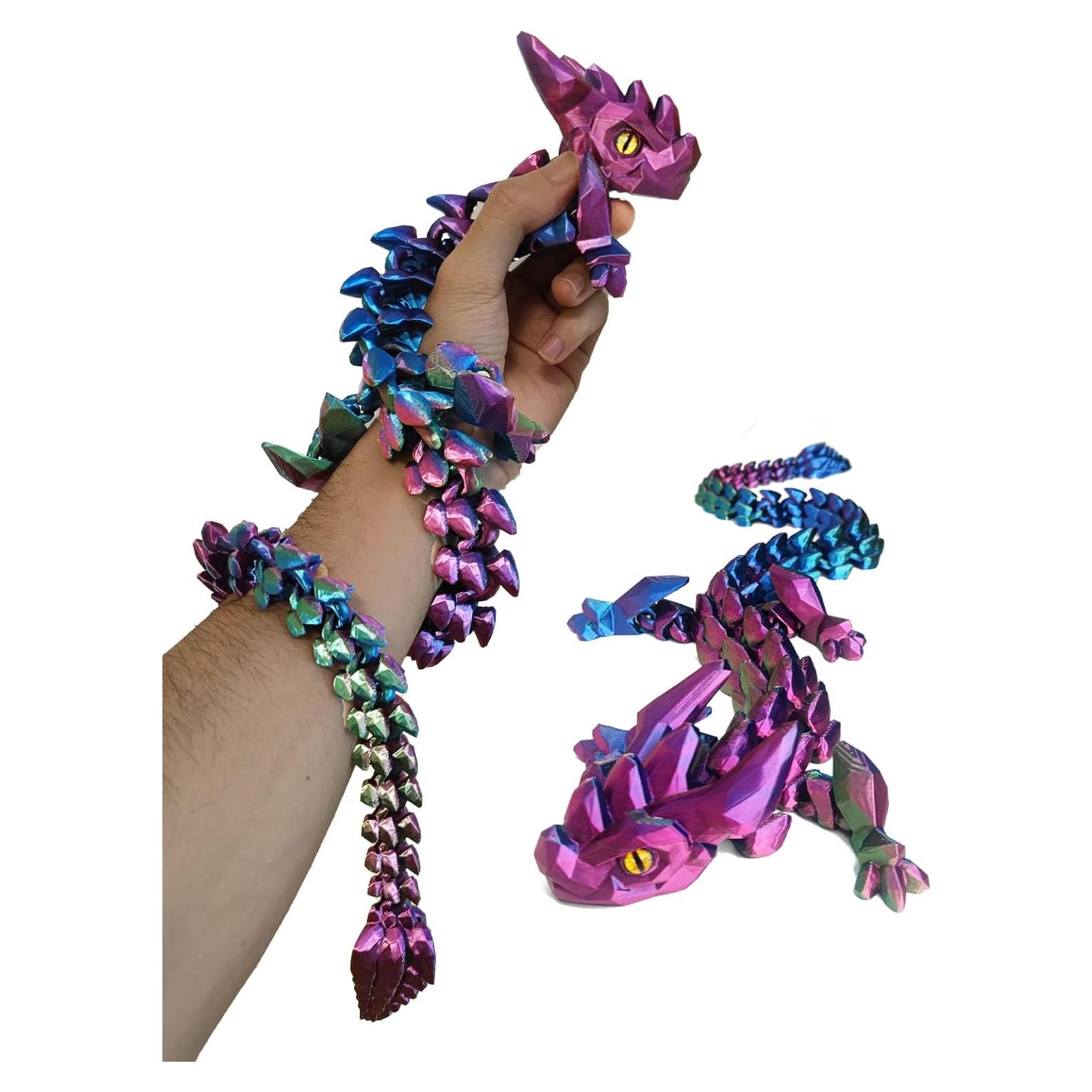 Dragón Impreso en 3D Articulado UXBSTM 60.96 cm Alivio Estrés