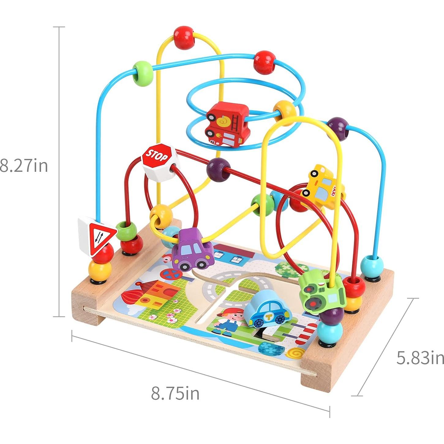 Laberinto de Perlas de Madera AISHUN 21x22.2 cm Juguete Educativo