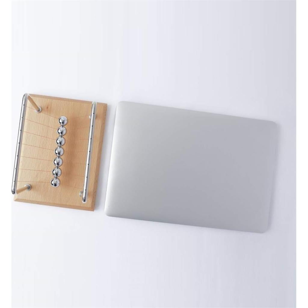 Péndulo de Newton CERROPI con 7 Bolas - Base de Haya, 50+ Segundos