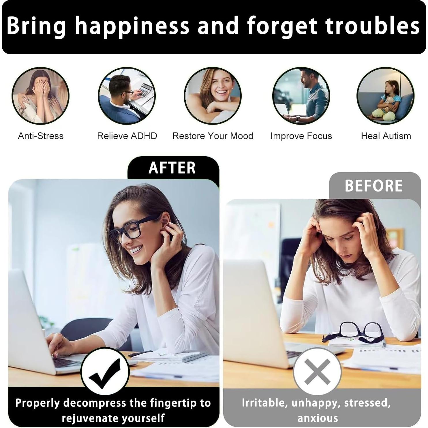 Masilla Magnética de Ferrita Luckyrao - 500 Bolas Antiestrés