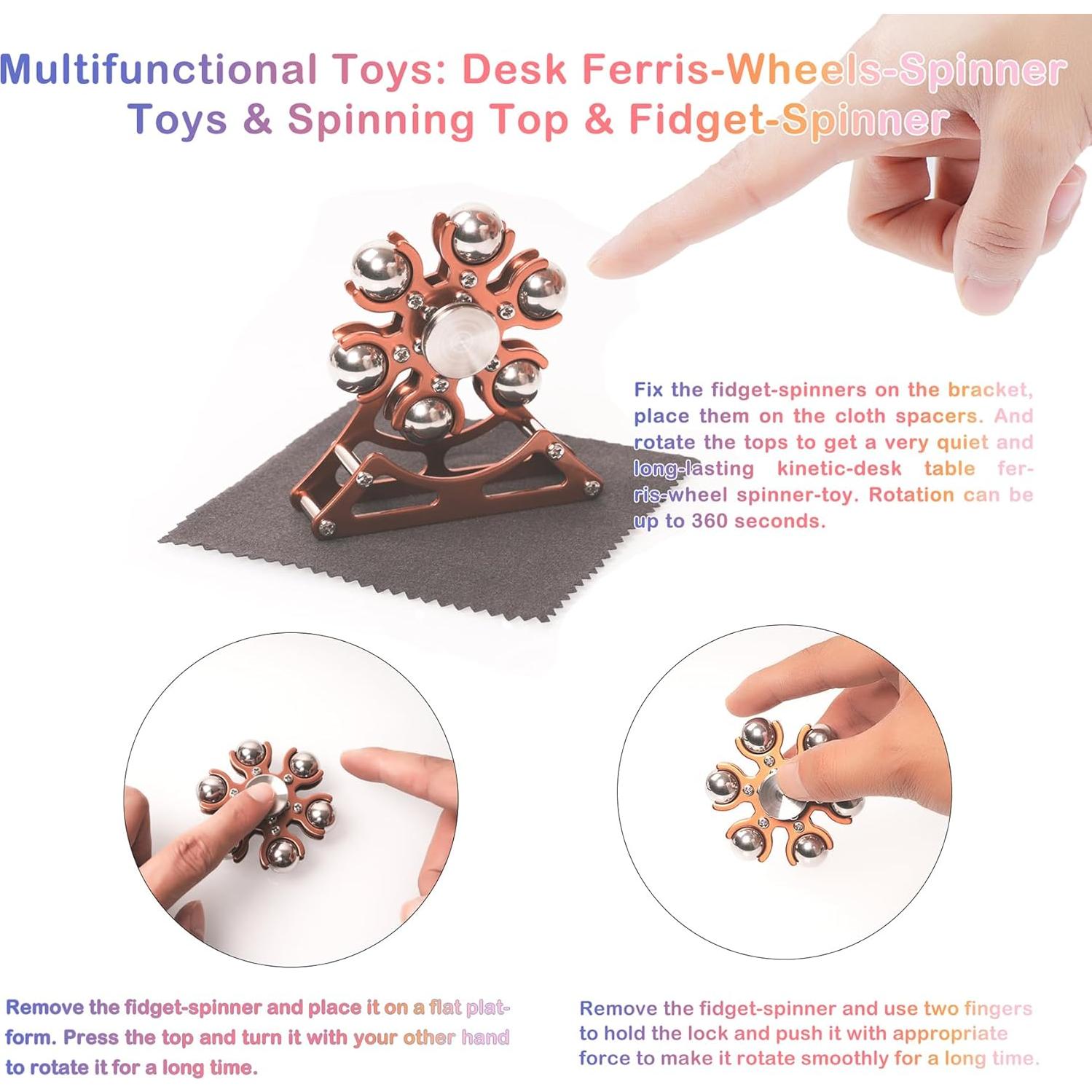 Spinner de Rueda de la Fortuna JoyJoltoy Antiestrés 6.6 cm