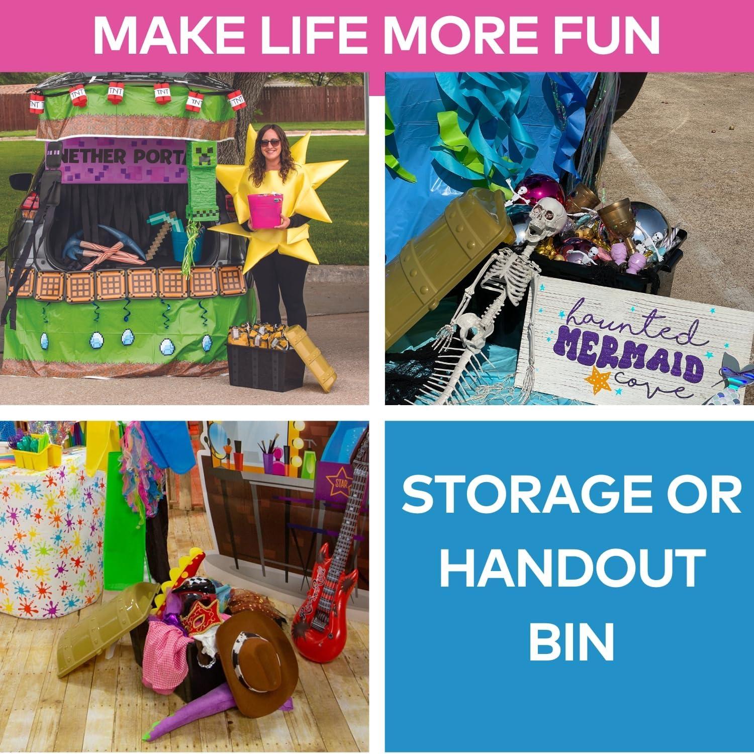 Cofre del Tesoro Grande Fun Express - Almacenamiento Juguetes 48x29x28 cm