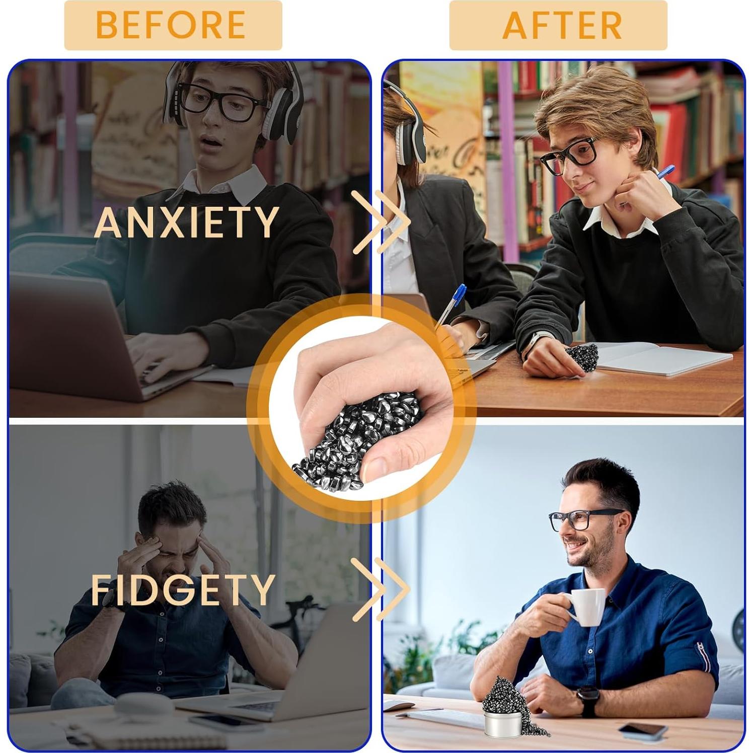 Bolas Magnéticas LECTRUS 600 PCS Juguete Antiestrés Negro