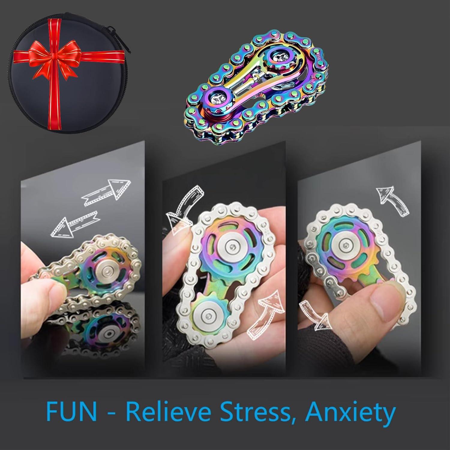 Spinner Fidget de Metal Colorido XFYVIKR para Alivio de Estrés