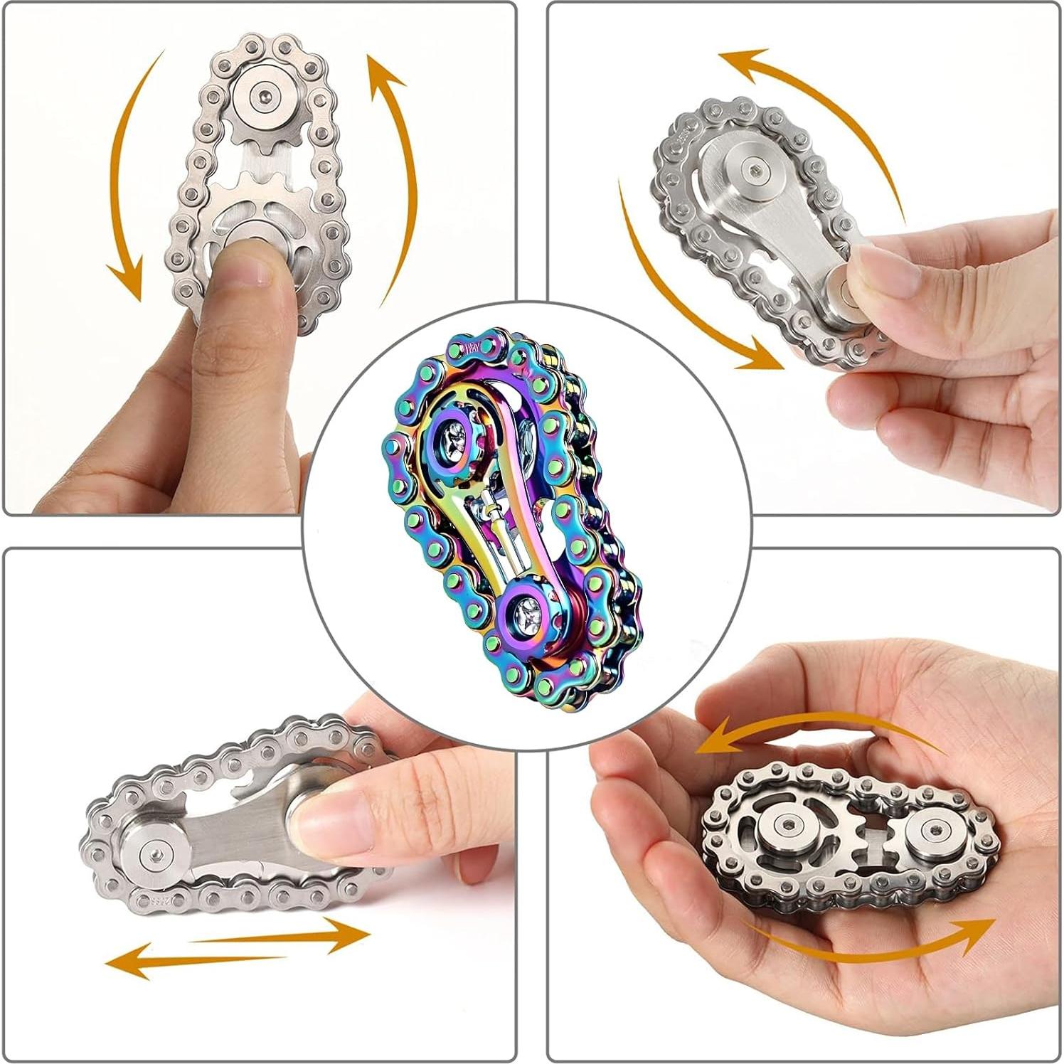 Spinner Fidget de Metal Colorido XFYVIKR para Alivio de Estrés