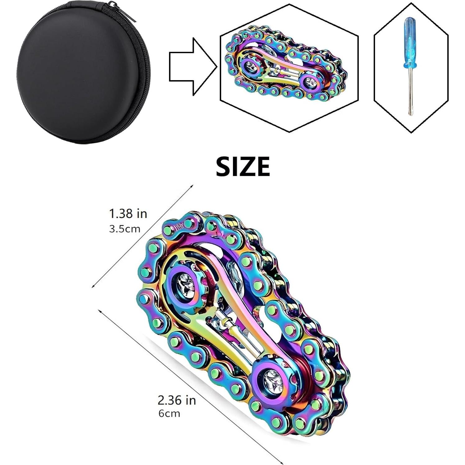 Spinner Fidget de Metal Colorido XFYVIKR para Alivio de Estrés