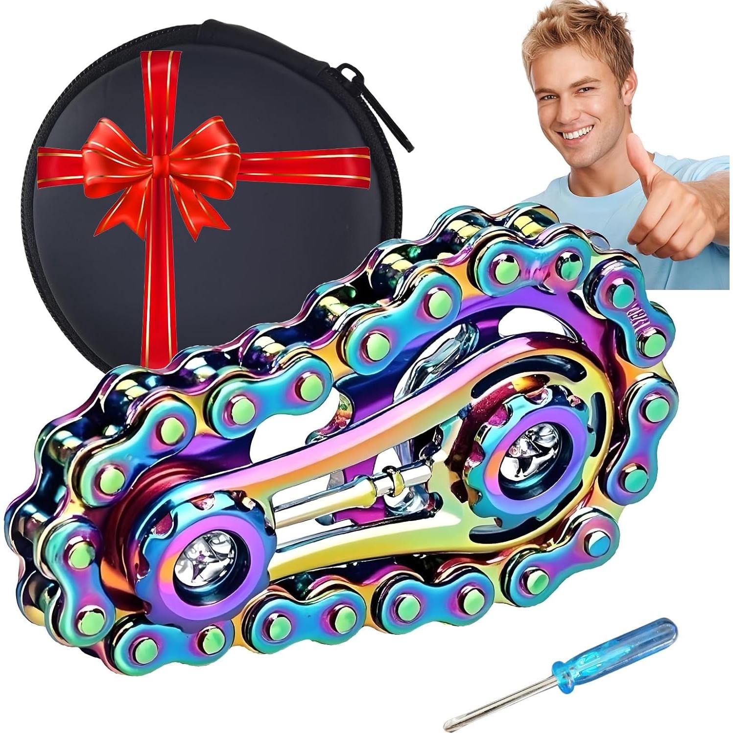 Spinner Fidget de Metal Colorido XFYVIKR para Alivio de Estrés