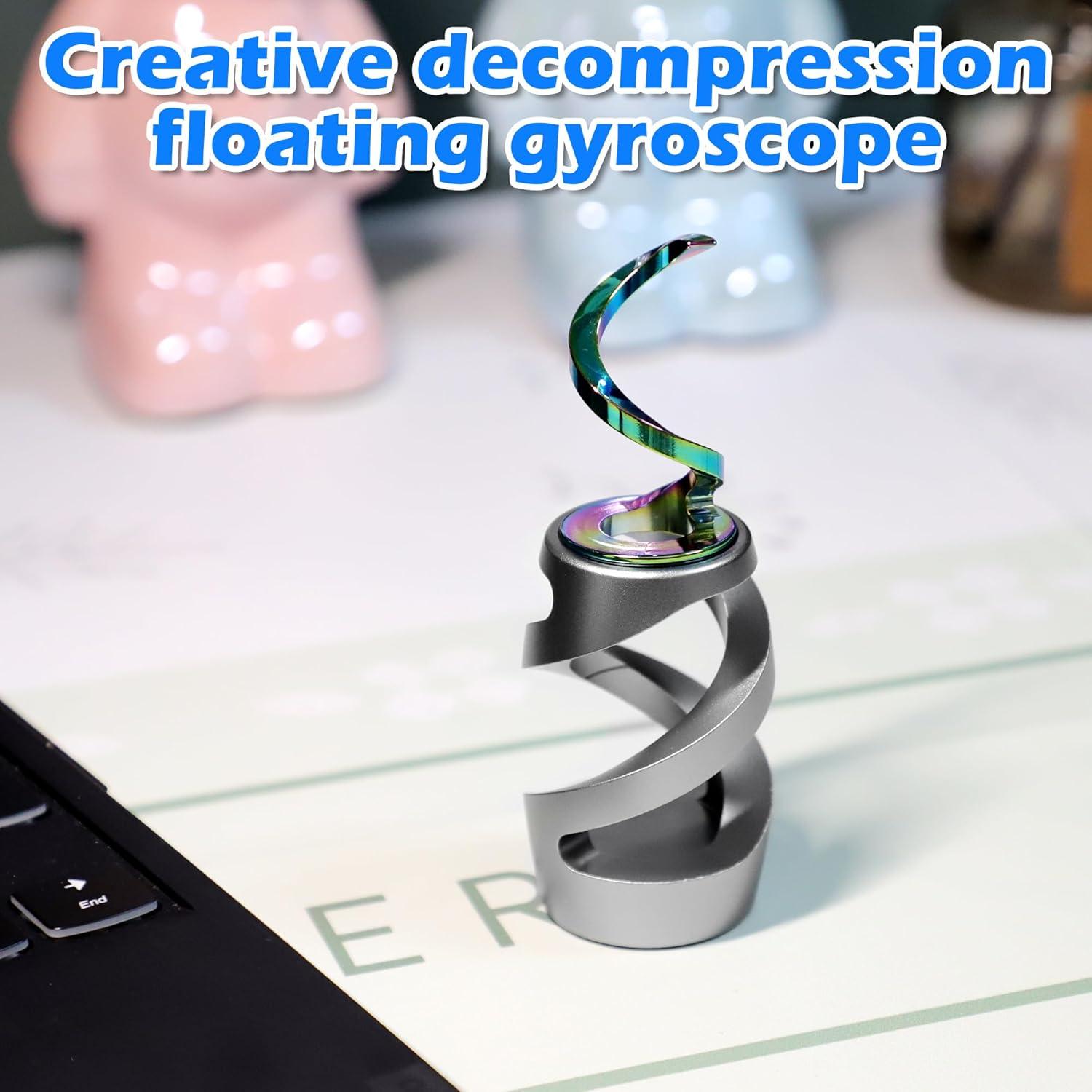 Juguete de escritorio cinético giratorio Anbo - Aluminio gris