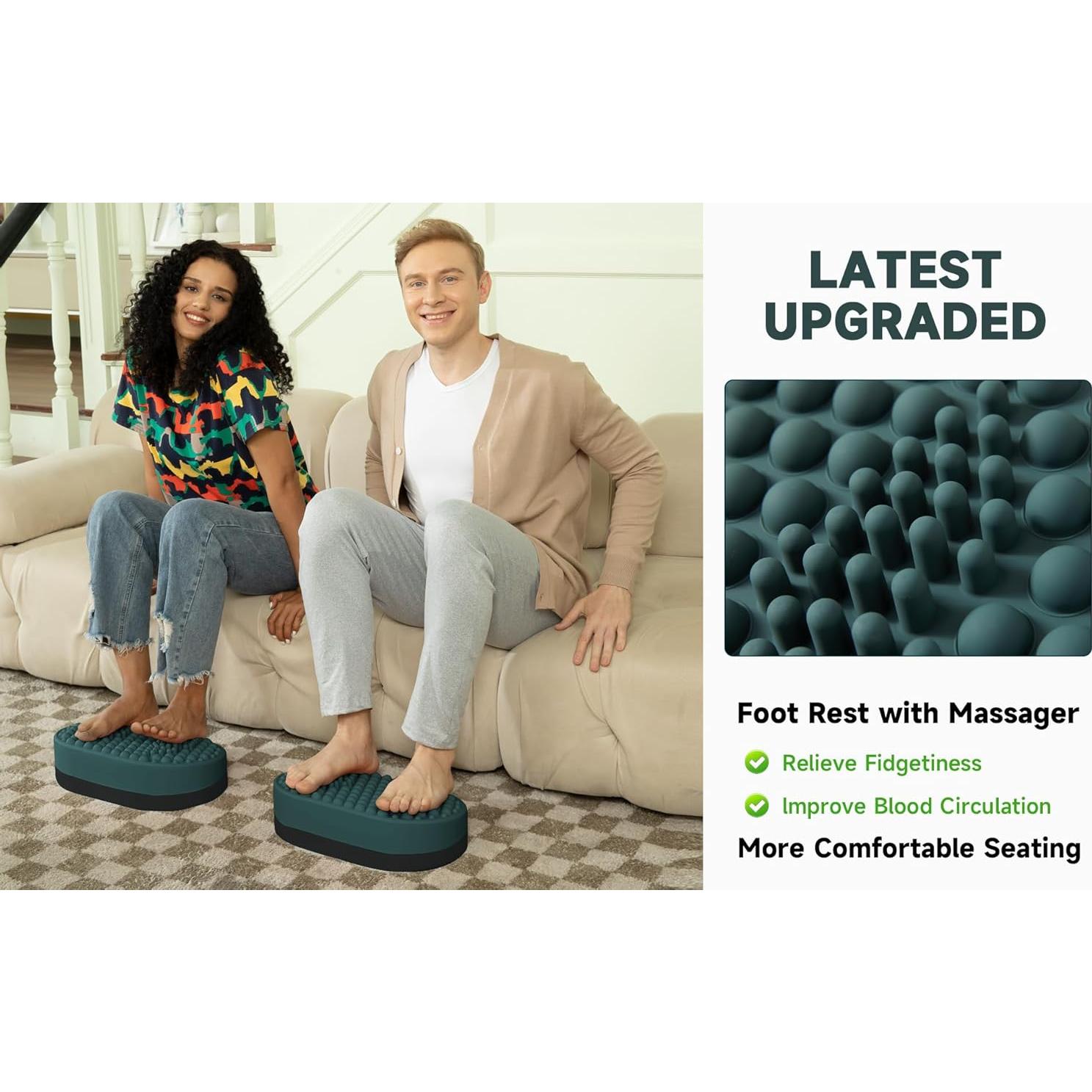 Reposapiés DIKDOC de Silicona Ergonómico para Oficina 42.7cm