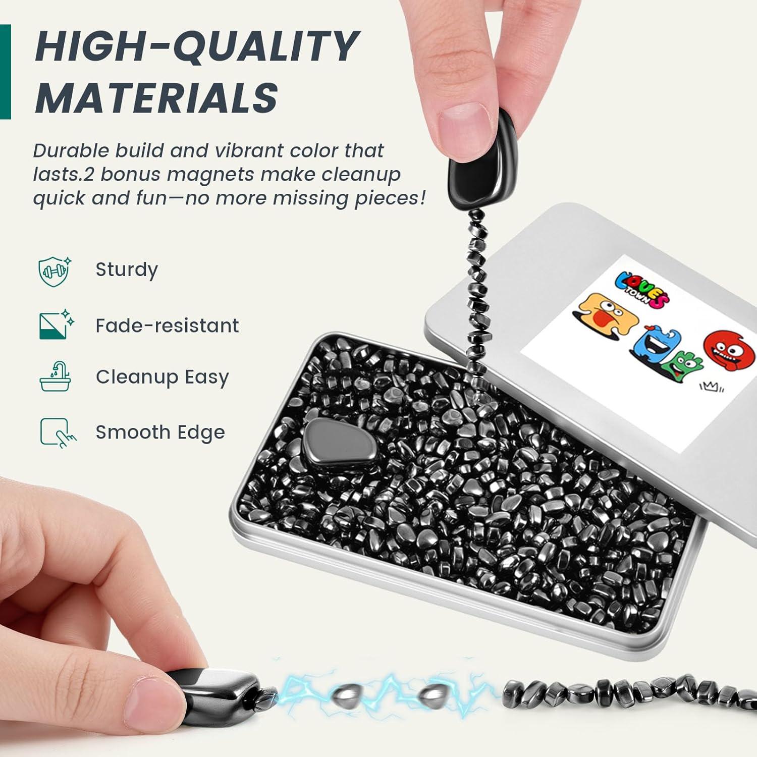 Juguete Antiestrés Magnético LOVESTOWN 550PCS Negro