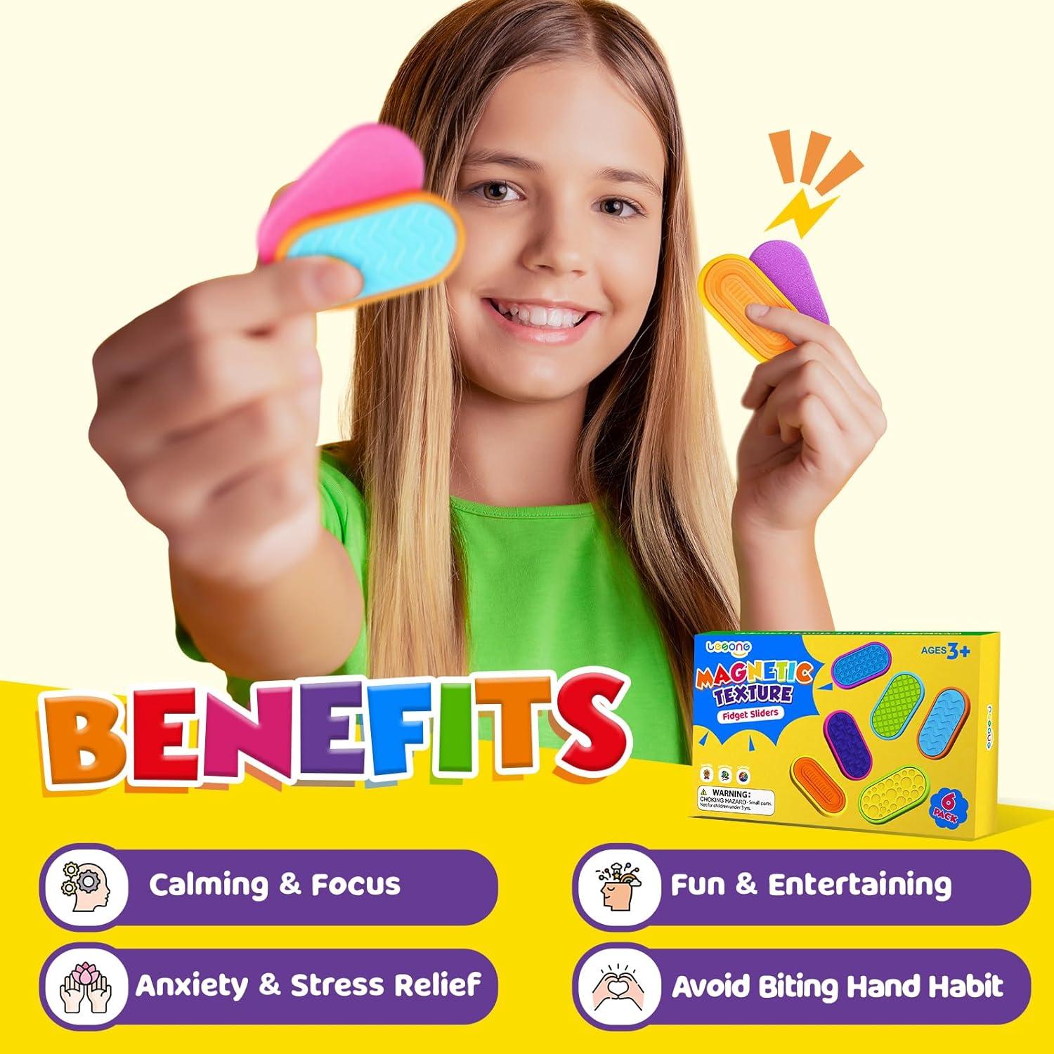 Juguetes Antiestrés Magnéticos LESONG para Niños y Adultos