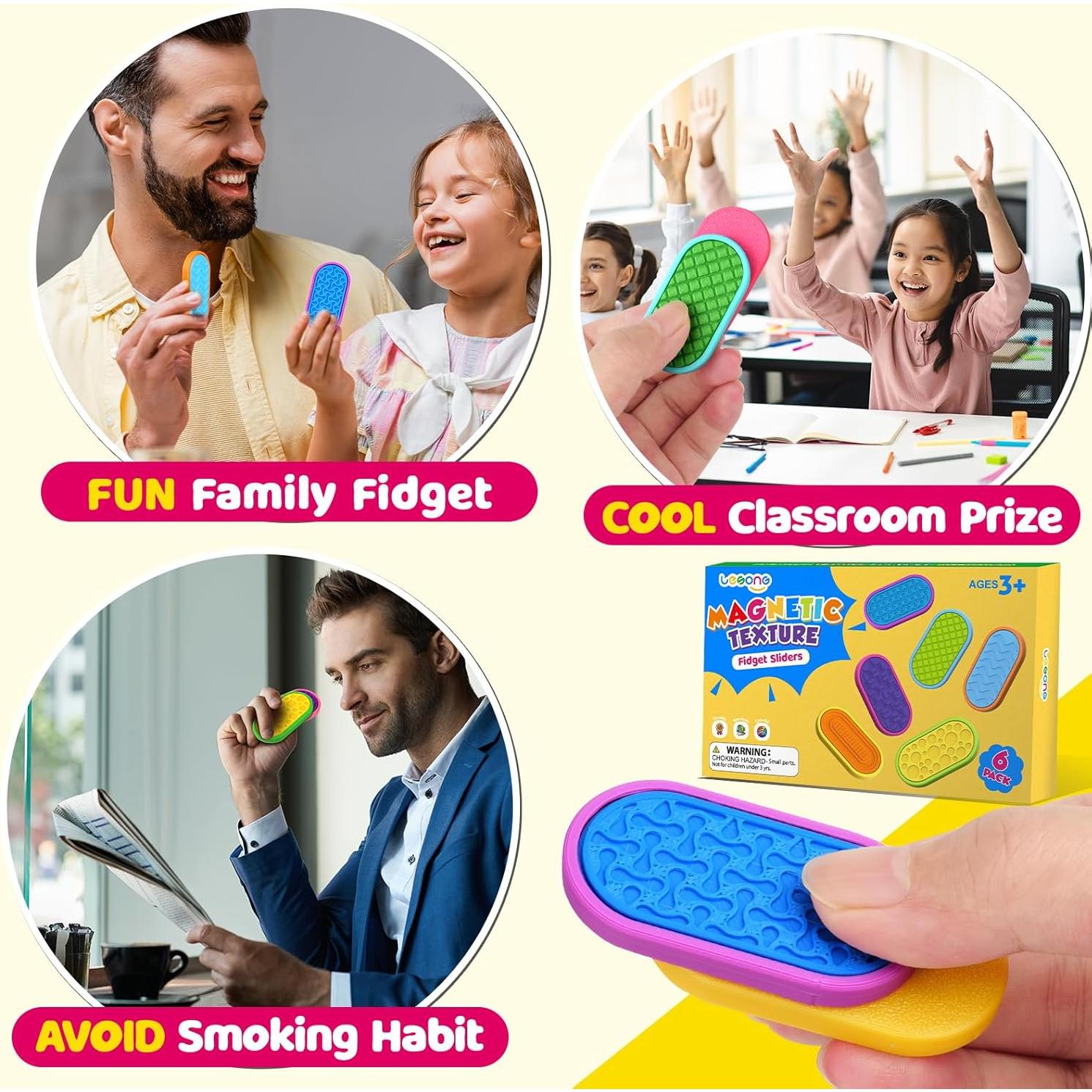 Juguetes Antiestrés Magnéticos LESONG para Niños y Adultos