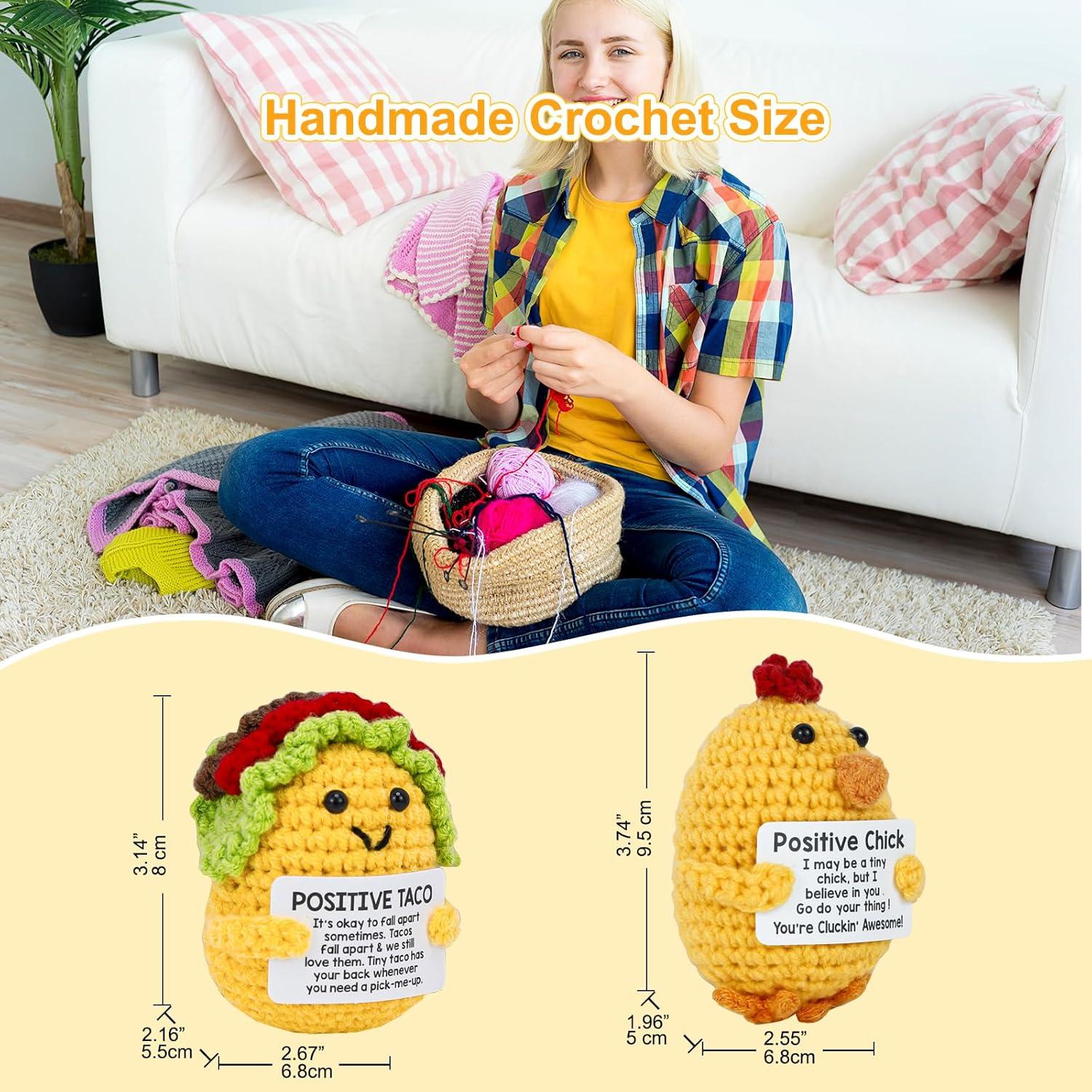 Muñecos de Crochet Hecho a Mano Angerbaby - Pollito y Taco