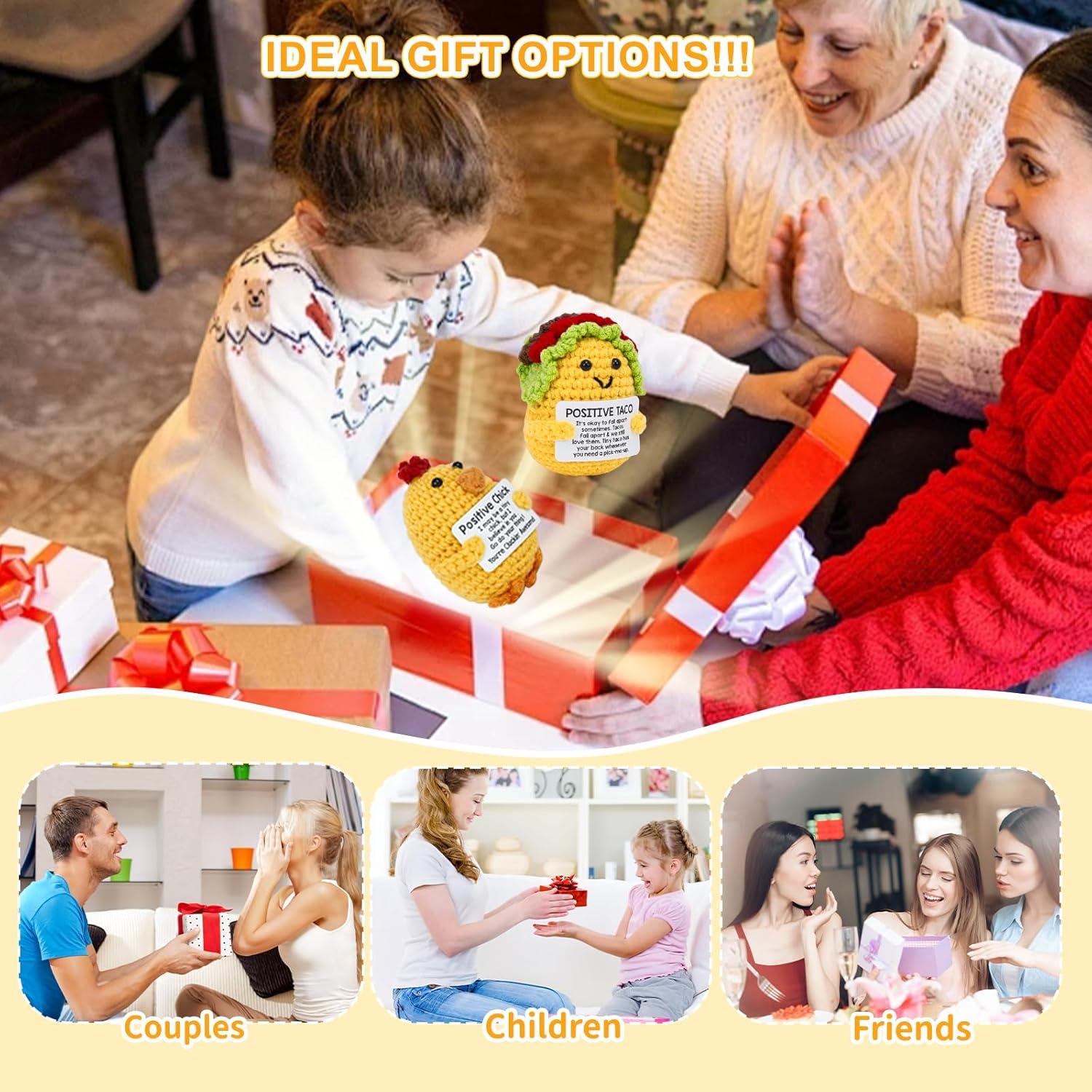 Muñecos de Crochet Hecho a Mano Angerbaby - Pollito y Taco