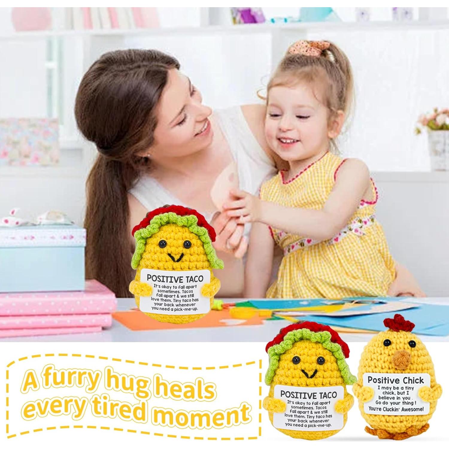 Muñecos de Crochet Hecho a Mano Angerbaby - Pollito y Taco