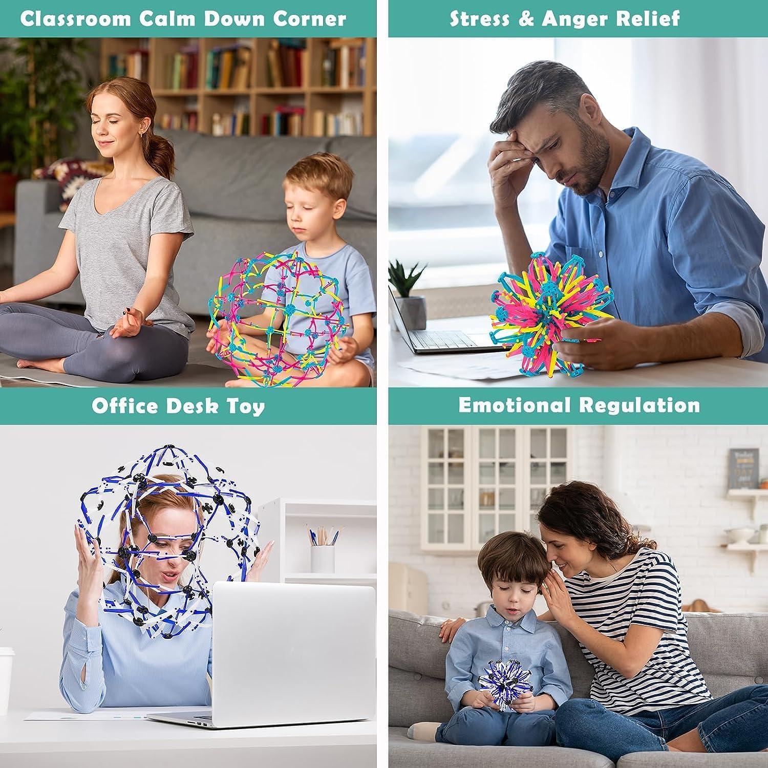 Bola Inflable Colorida NIHAKSOI 2PCS Antiestrés Yoga