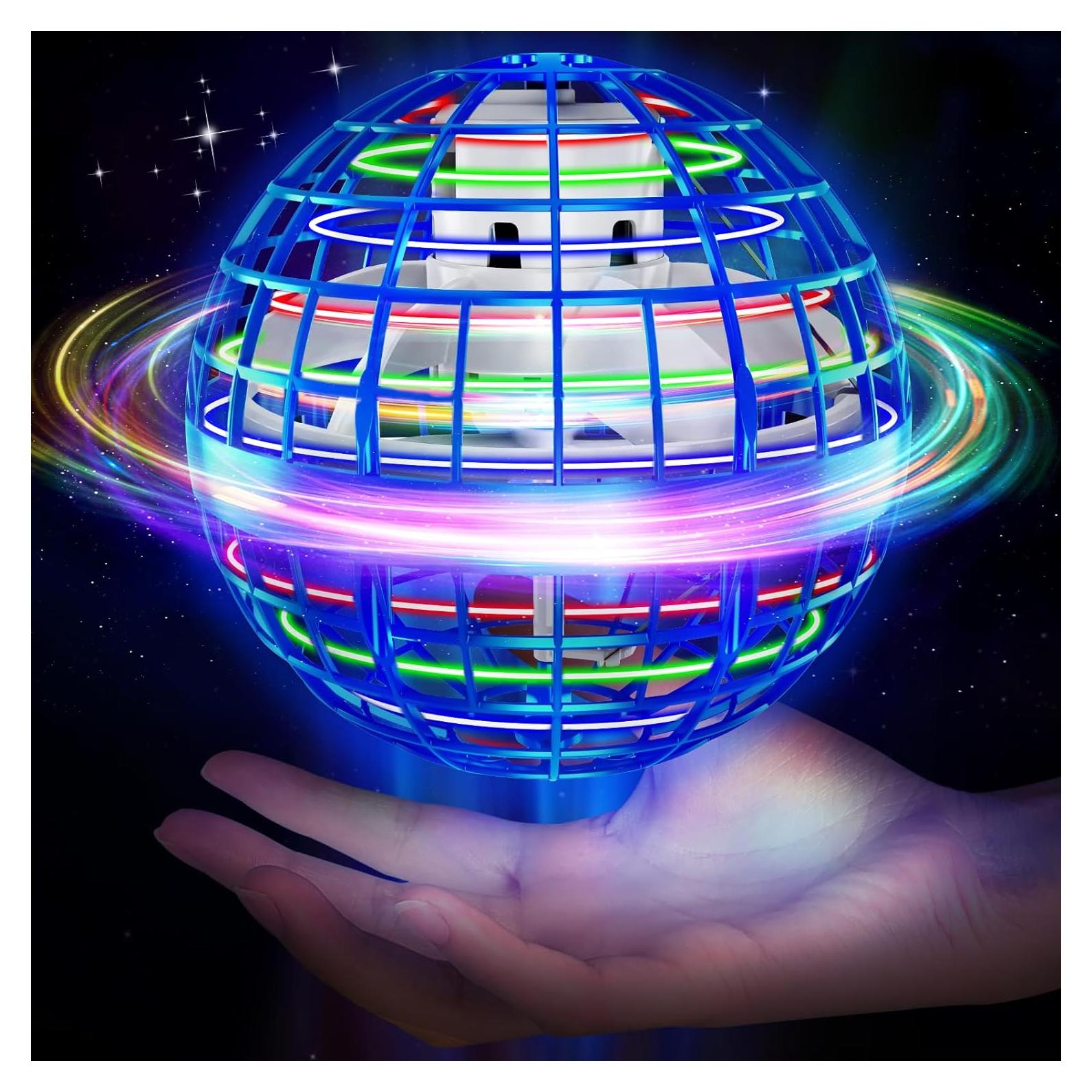 Flying Orb Ball Toy 2024, Upgraded Hover Boomerang Ball Galactic Fidget Spinner, Cosmic Globe Orb Drone Cool Toys Gift for 6 7 8 9 10 11 12+ Years Old Boy Girls Christmas