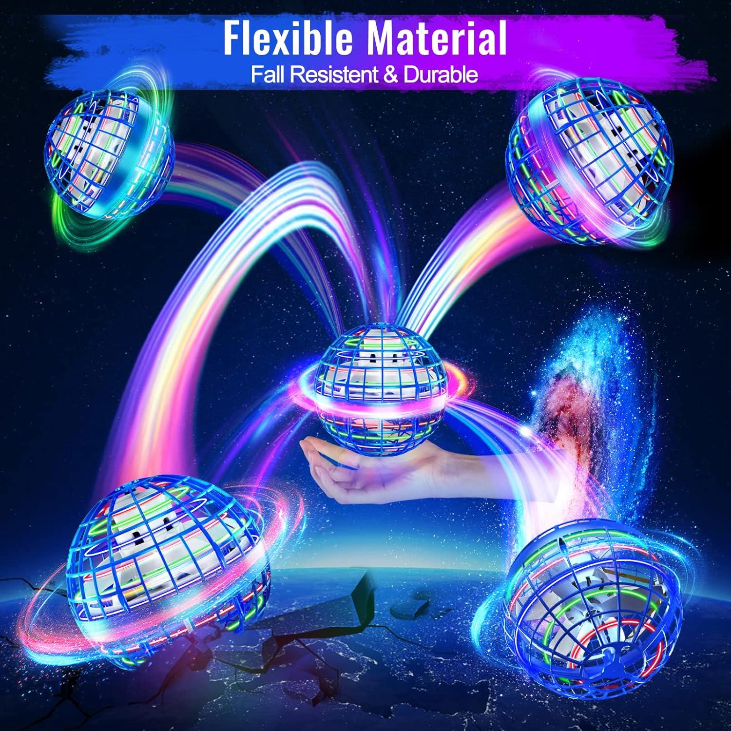 Flying Orb Ball Toy 2024, Upgraded Hover Boomerang Ball Galactic Fidget Spinner, Cosmic Globe Orb Drone Cool Toys Gift for 6 7 8 9 10 11 12+ Years Old Boy Girls Christmas