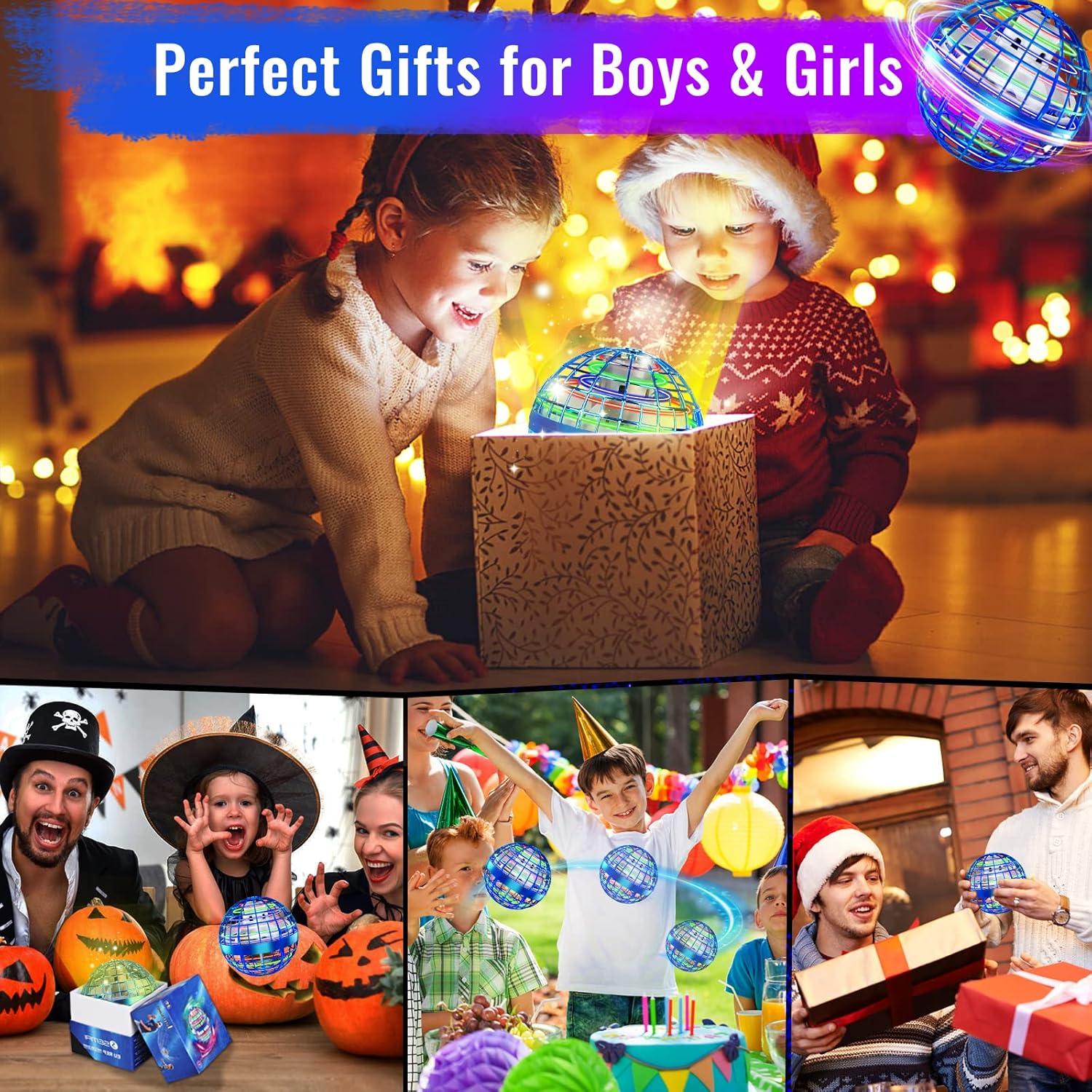 Flying Orb Ball Toy 2024, Upgraded Hover Boomerang Ball Galactic Fidget Spinner, Cosmic Globe Orb Drone Cool Toys Gift for 6 7 8 9 10 11 12+ Years Old Boy Girls Christmas