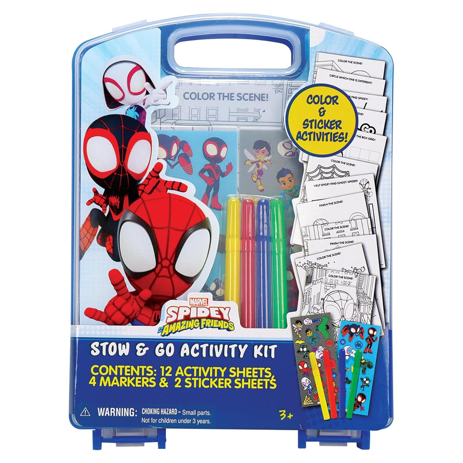 Kit de Actividades Stow & Go Marvel Spidey 17 Piezas