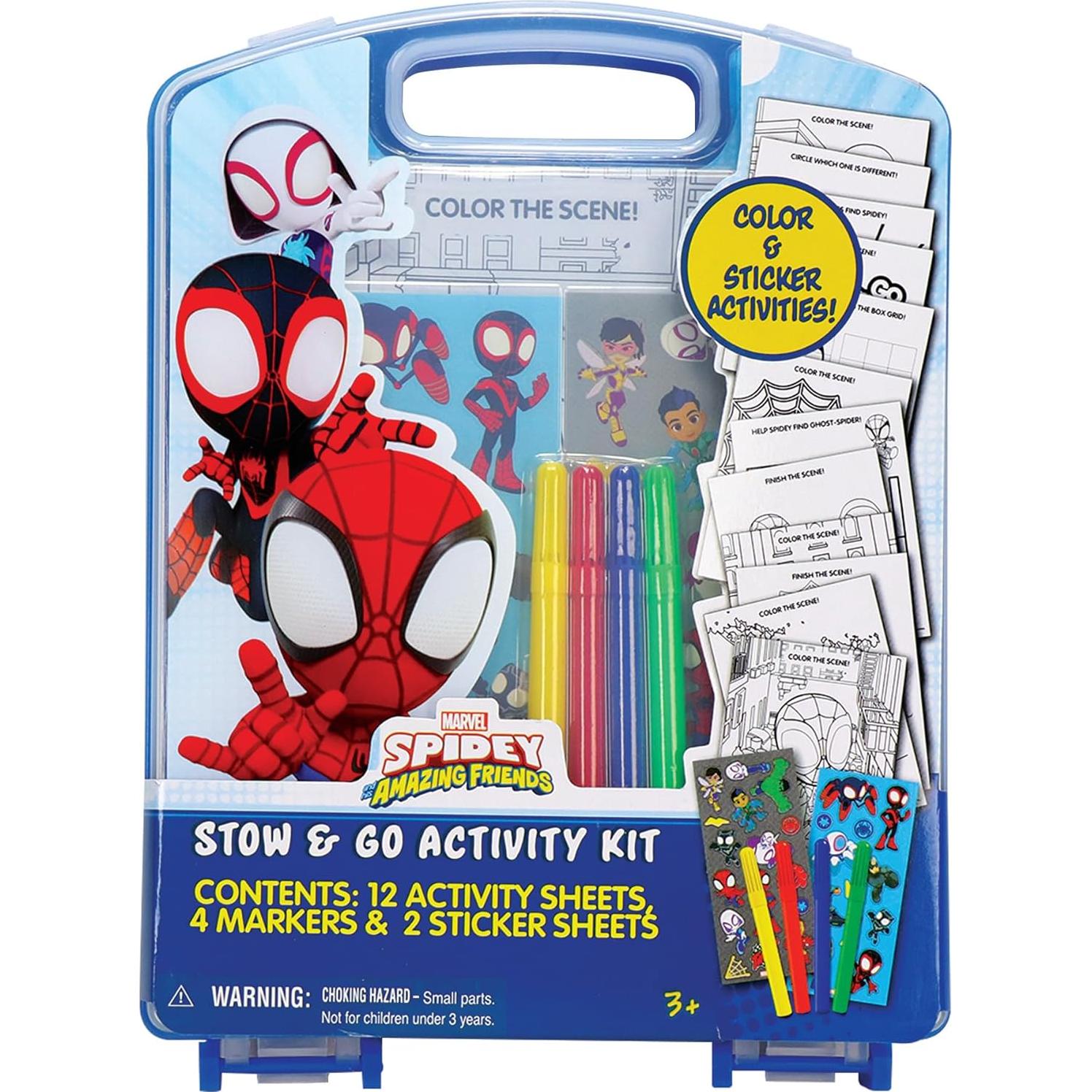 Kit de Actividades Stow & Go Marvel Spidey 17 Piezas