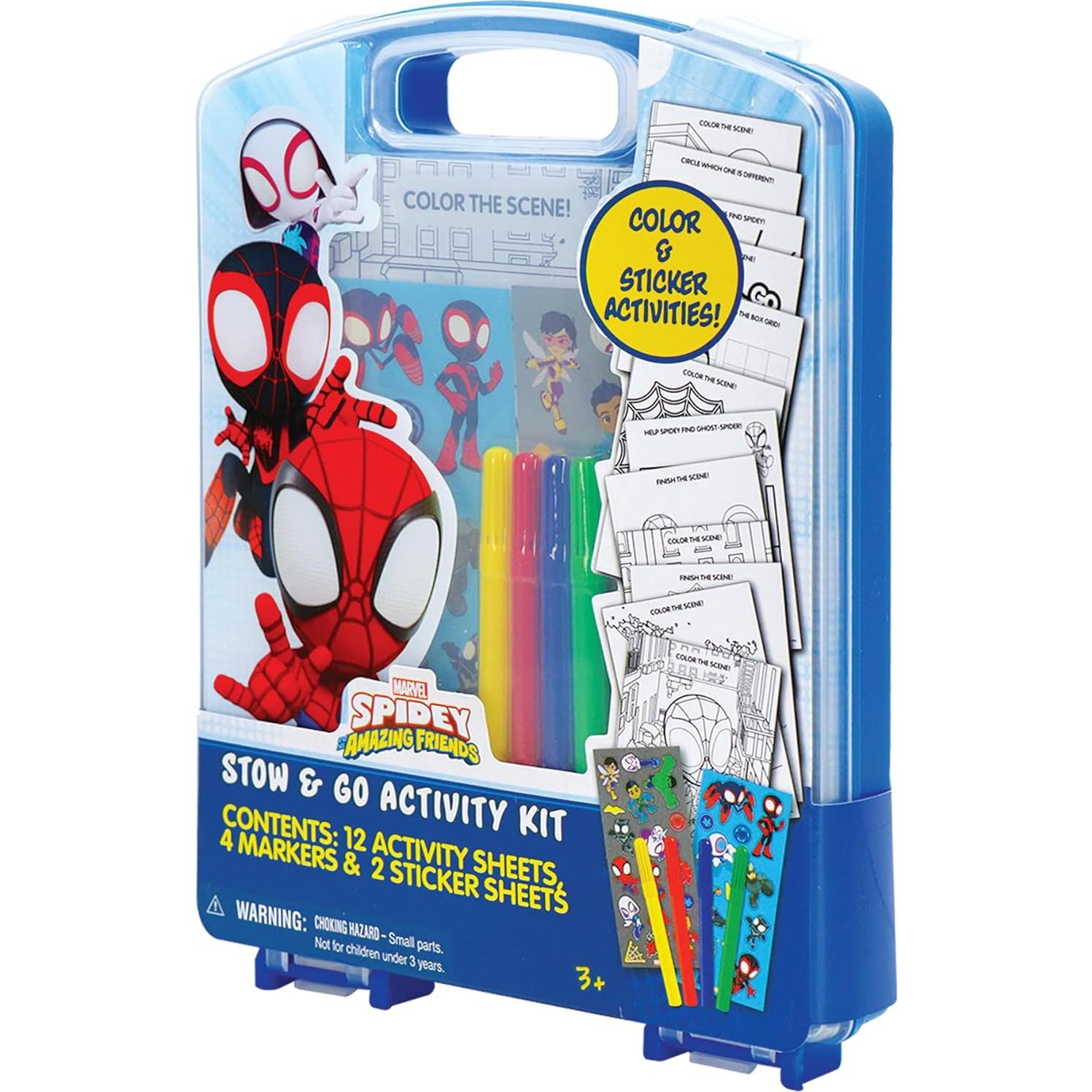 Kit de Actividades Stow & Go Marvel Spidey 17 Piezas
