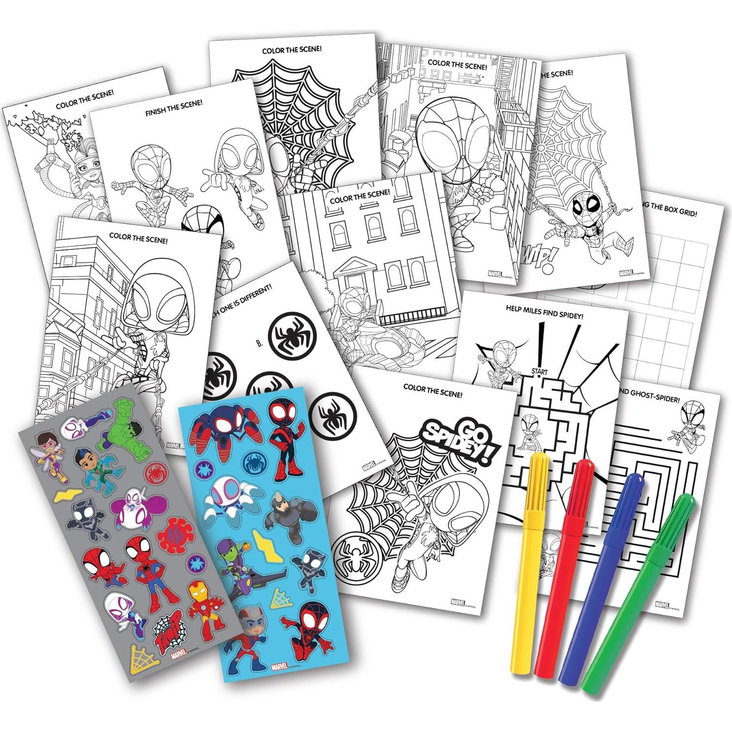 Kit de Actividades Stow & Go Marvel Spidey 17 Piezas