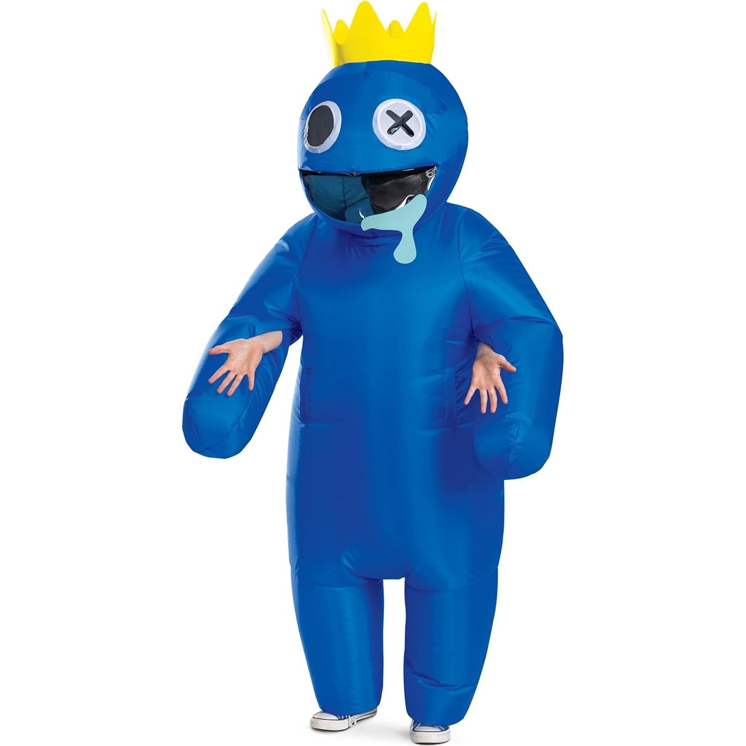 Disfraz Inflable Azul Rainbow Friends con Ventilador - Niños