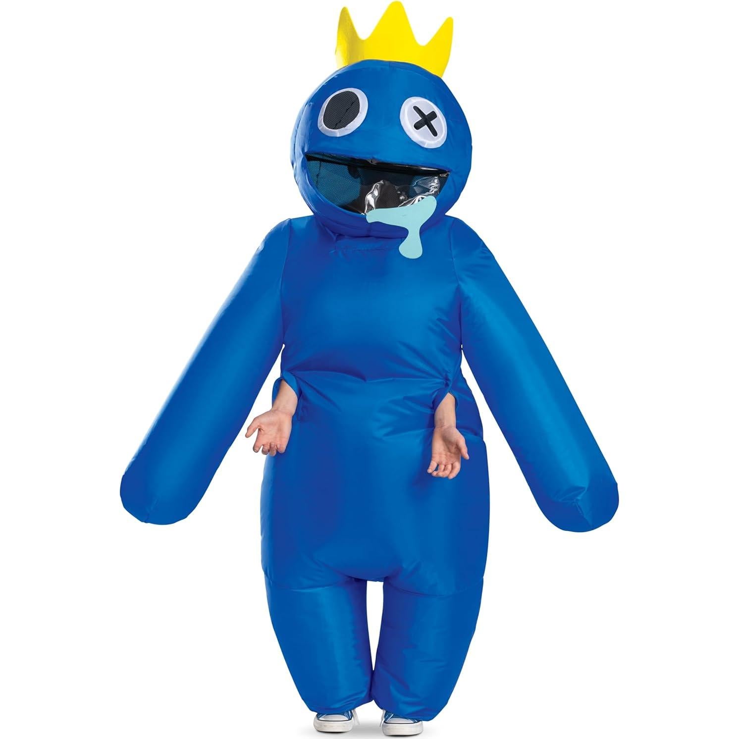 Disfraz Inflable Azul Rainbow Friends con Ventilador - Niños
