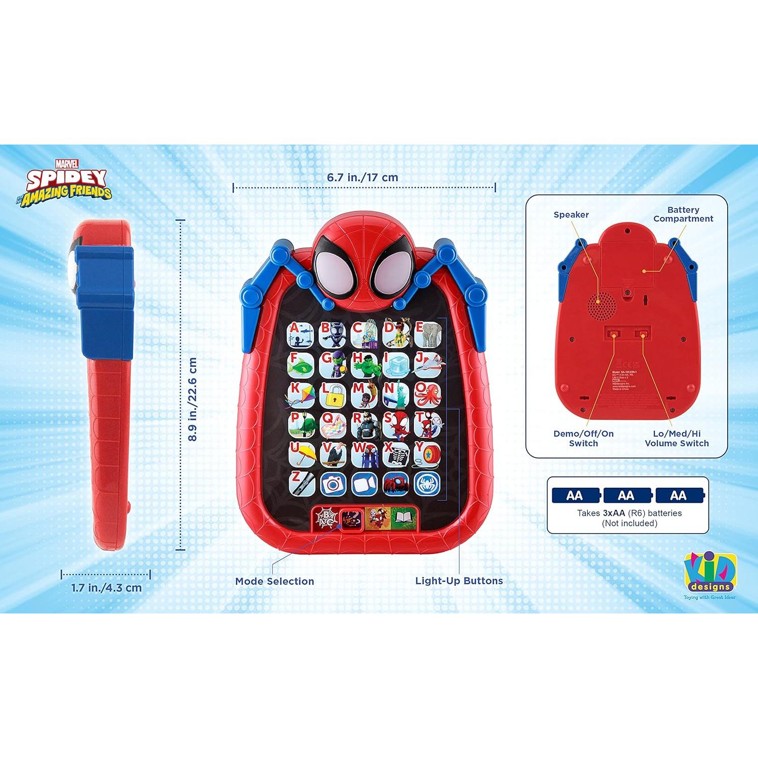 Tablet educativa eKids Spidey para niños 3 años en adelante