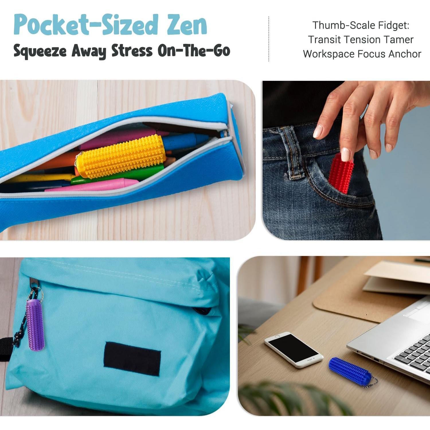 Juguete Antiestrés Little Ouchies Llavero Grippie 2pc