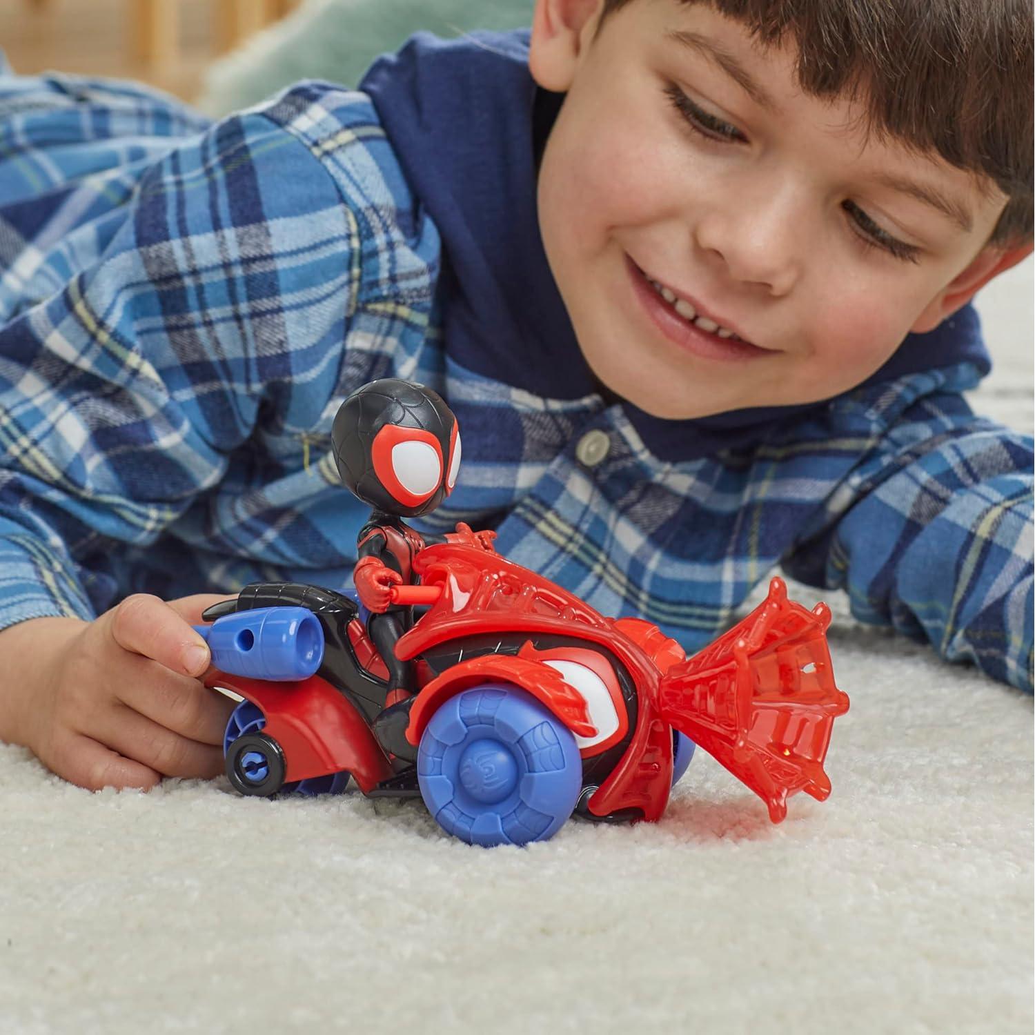 Conjunto de Juguetes Spidey y sus Amigos Hasbro - Vehículo y Figura 10 cm