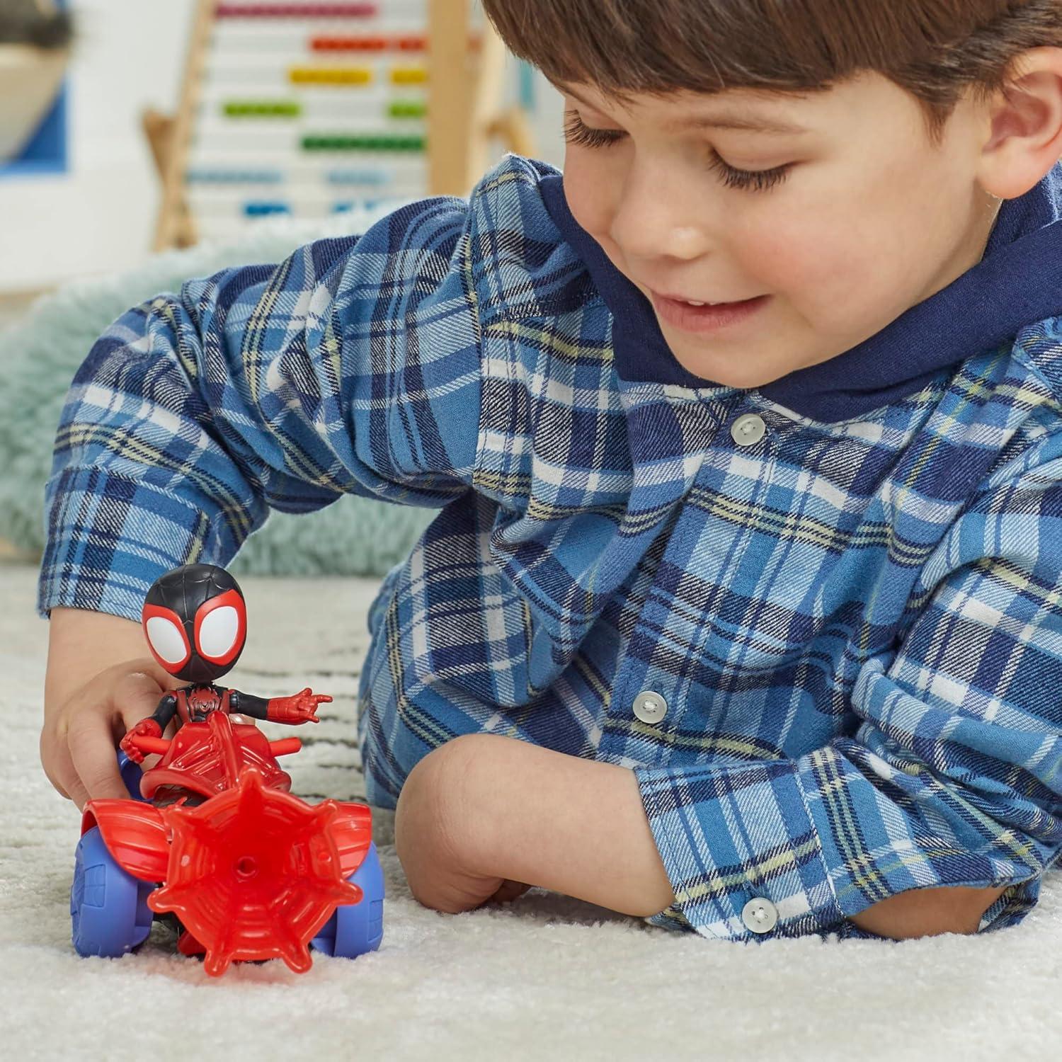 Conjunto de Juguetes Spidey y sus Amigos Hasbro - Vehículo y Figura 10 cm