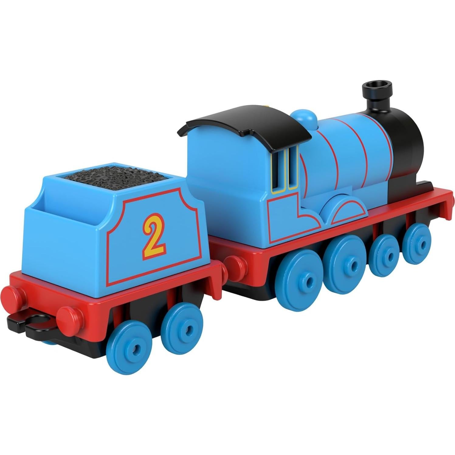 Locomotora Edward de Thomas y sus amigos - Tren de juguete azul con vagón de carga - Mattel