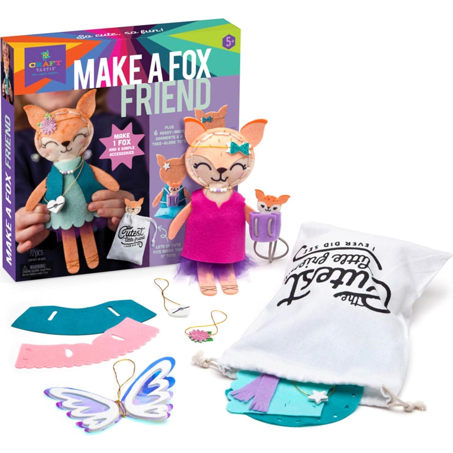 Kit de Manualidades Craft-tastic Haz un Amigo Zorro - 175g