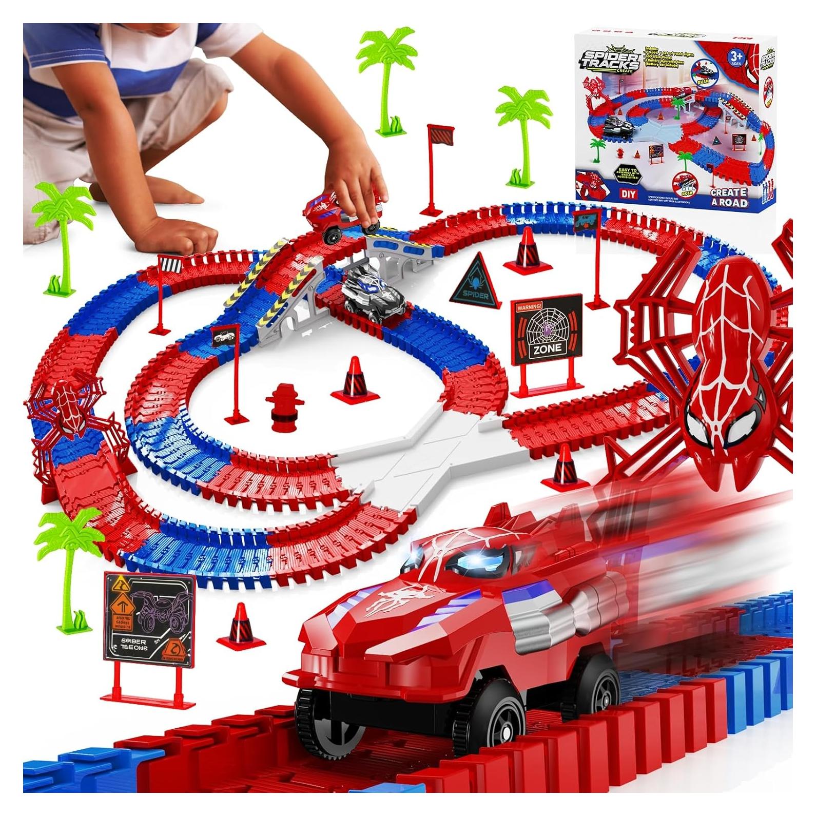 Pista de Carreras de Araña ANCITOY con 2 Coches Eléctricos