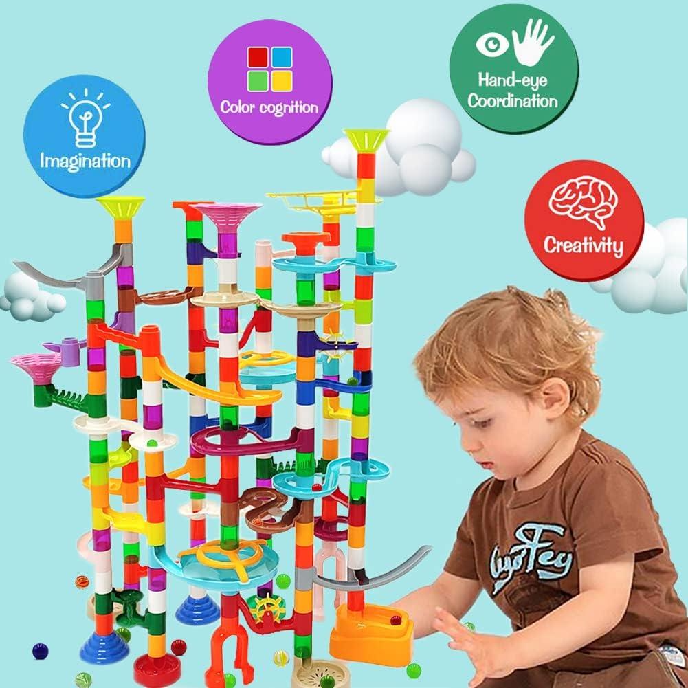 Pista de canicas DSHMIXIA 200 piezas para niños 3 a 10 años