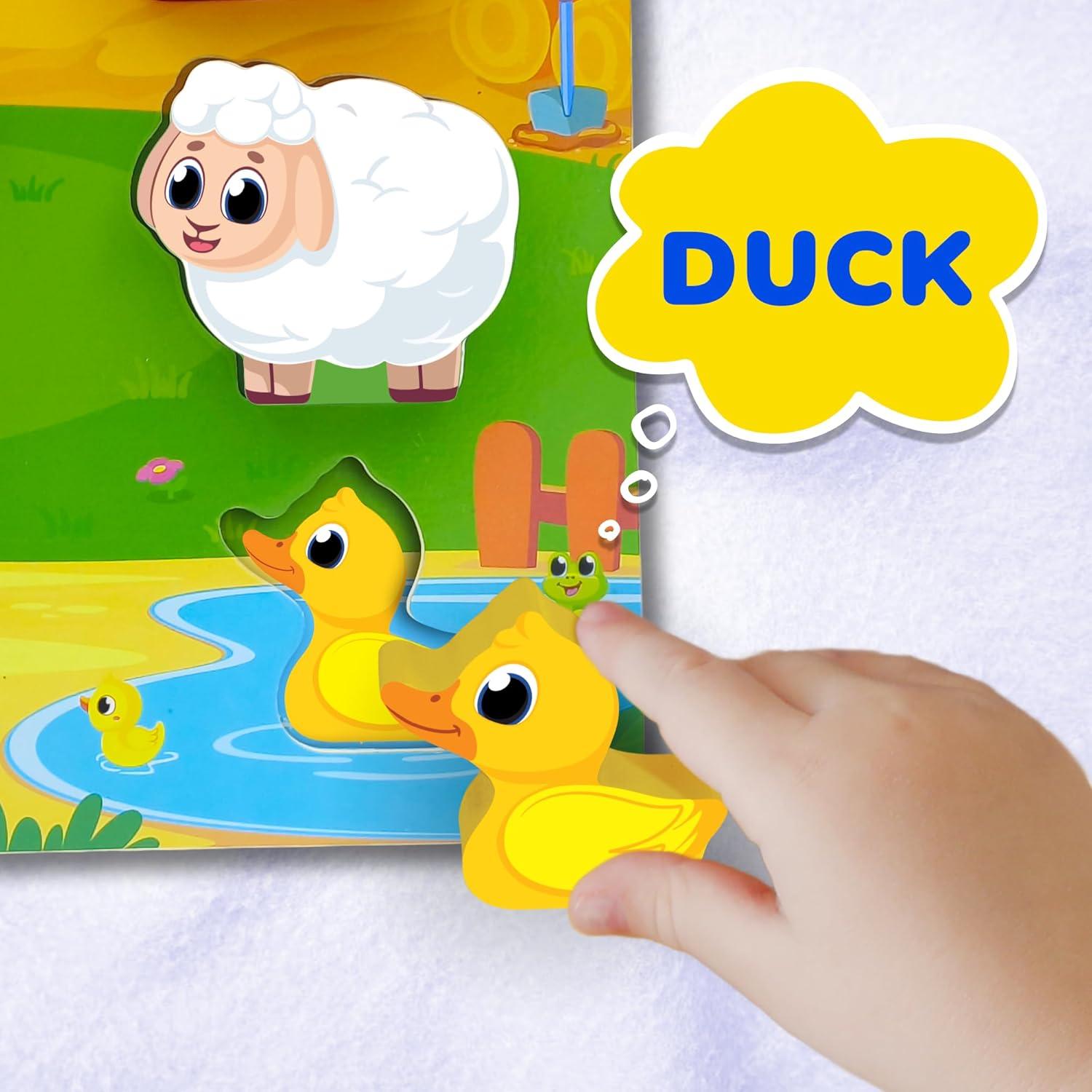 Rompecabezas de Madera de Animales de Granja Lucas & Friends